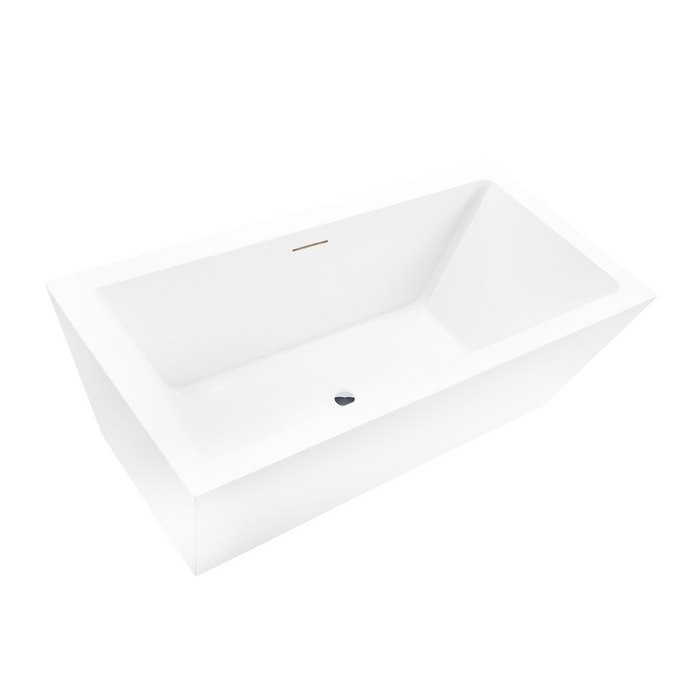 White / Integrated Overflow