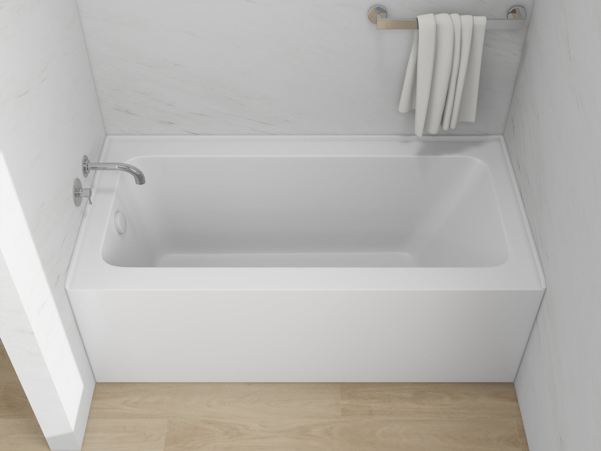 Pure White / Right Drain