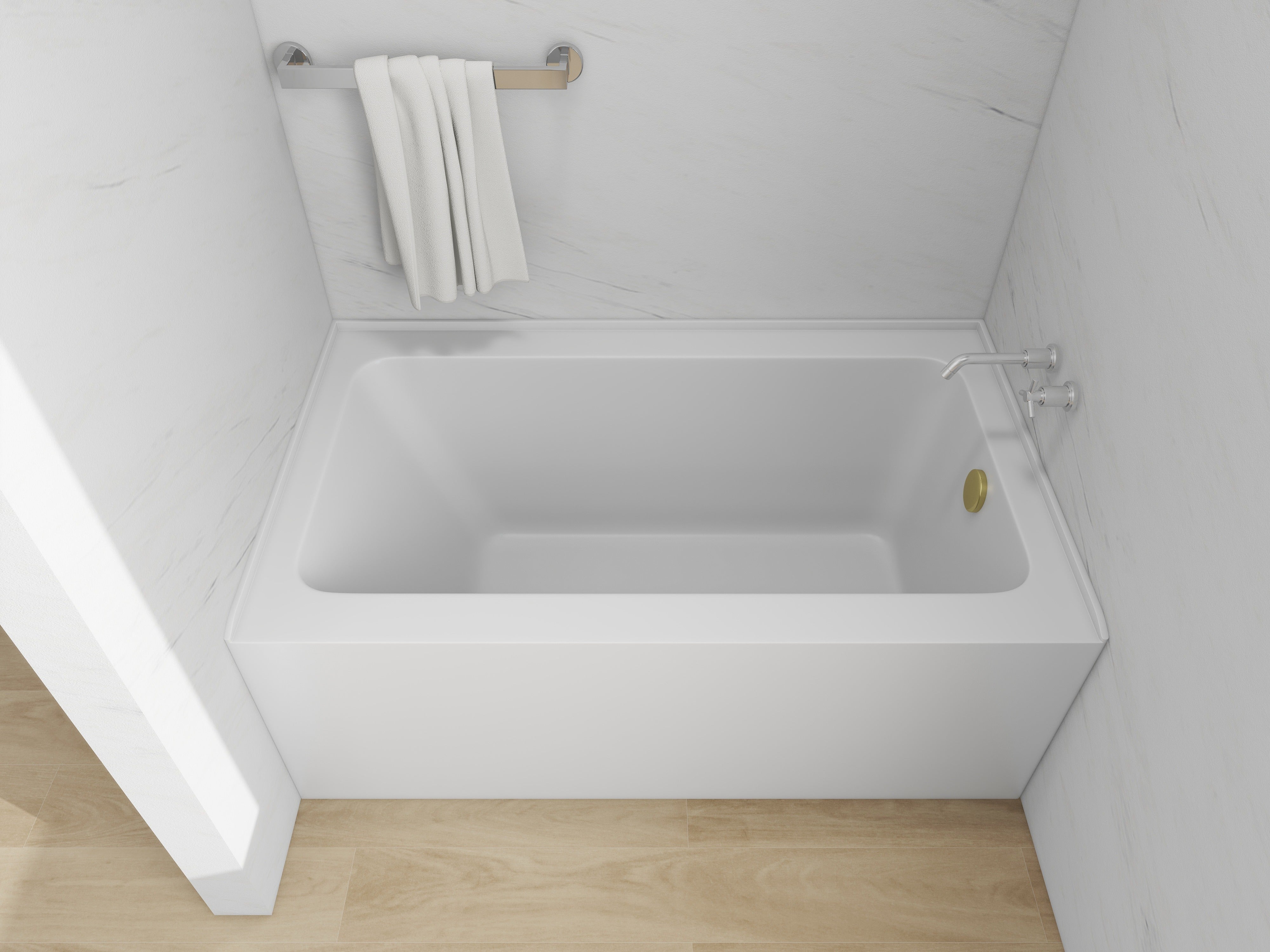 White / Titanium Gold / Right Drain