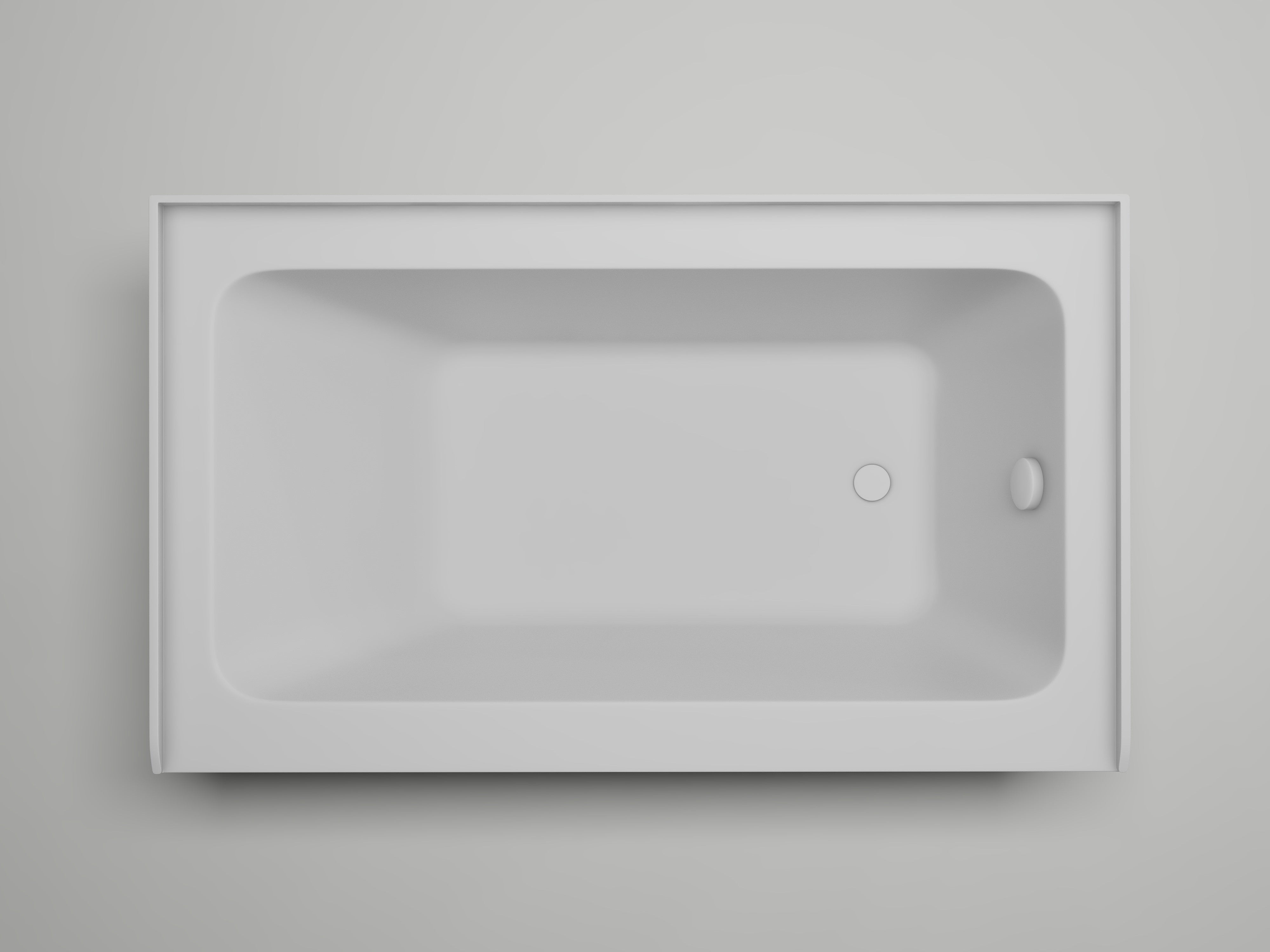 Pure White / Right Drain