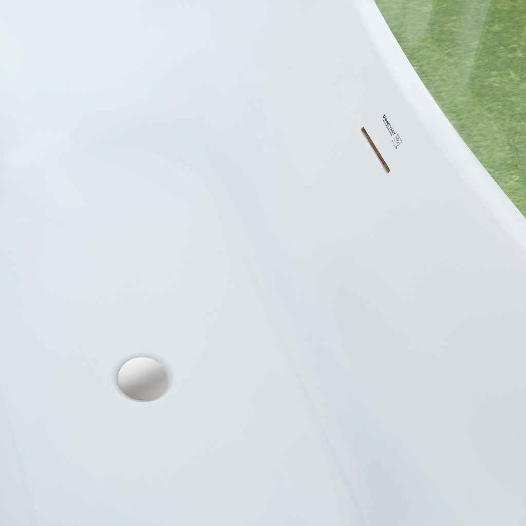 White / Integrated Overflow