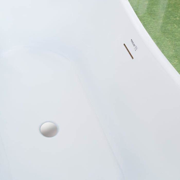 White / Integrated Overflow