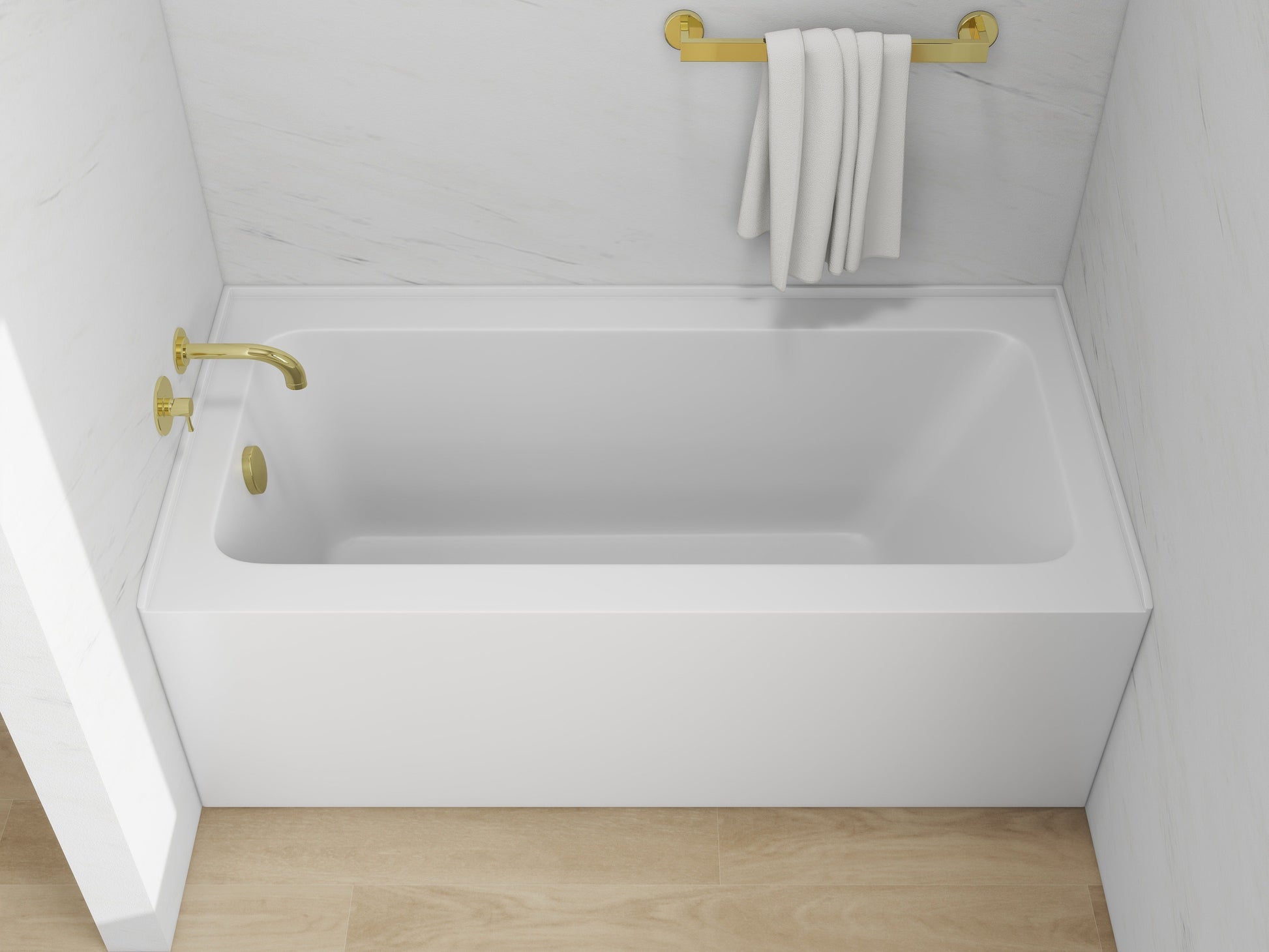 White / Titanium Gold / Left Drain