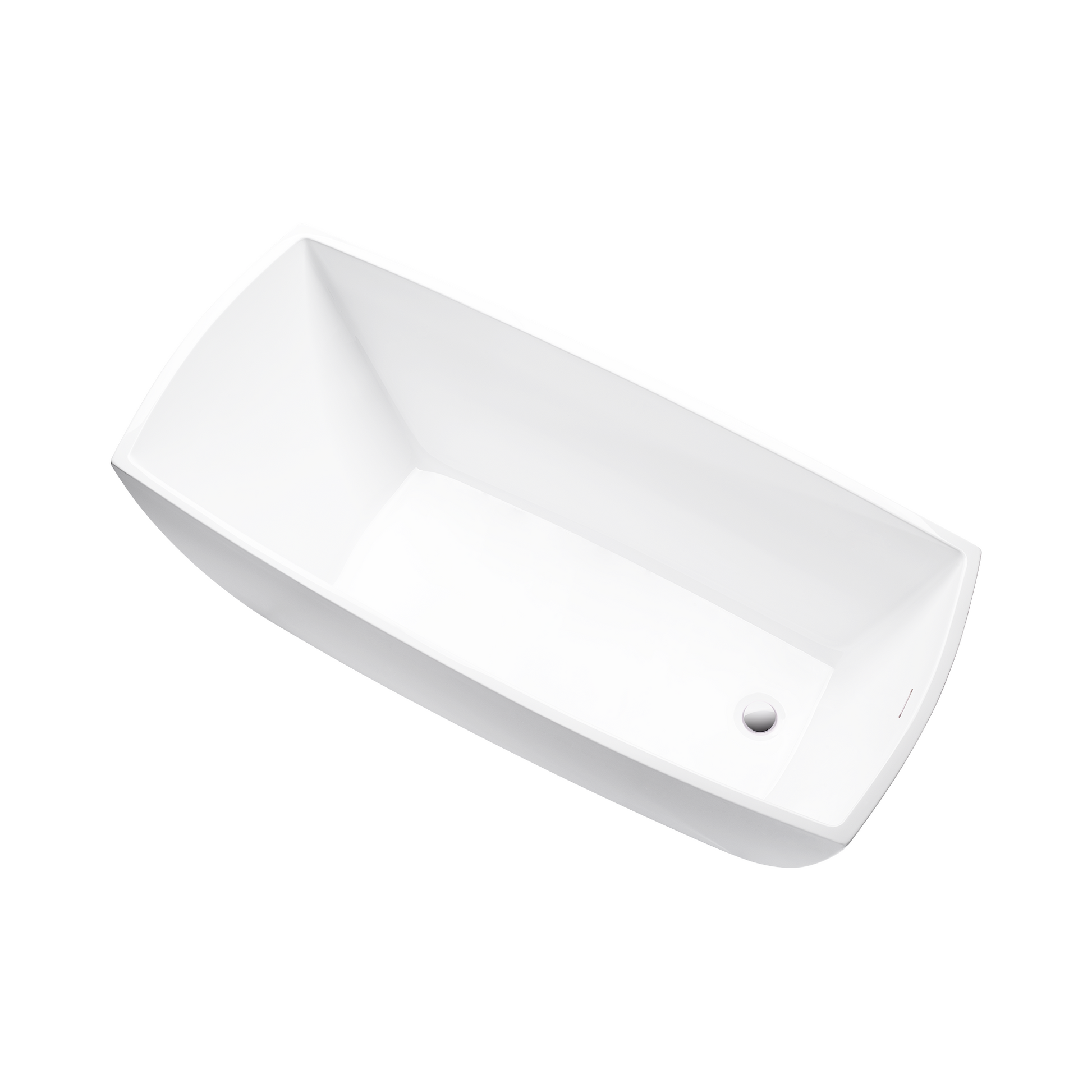 White / Integrated Overflow