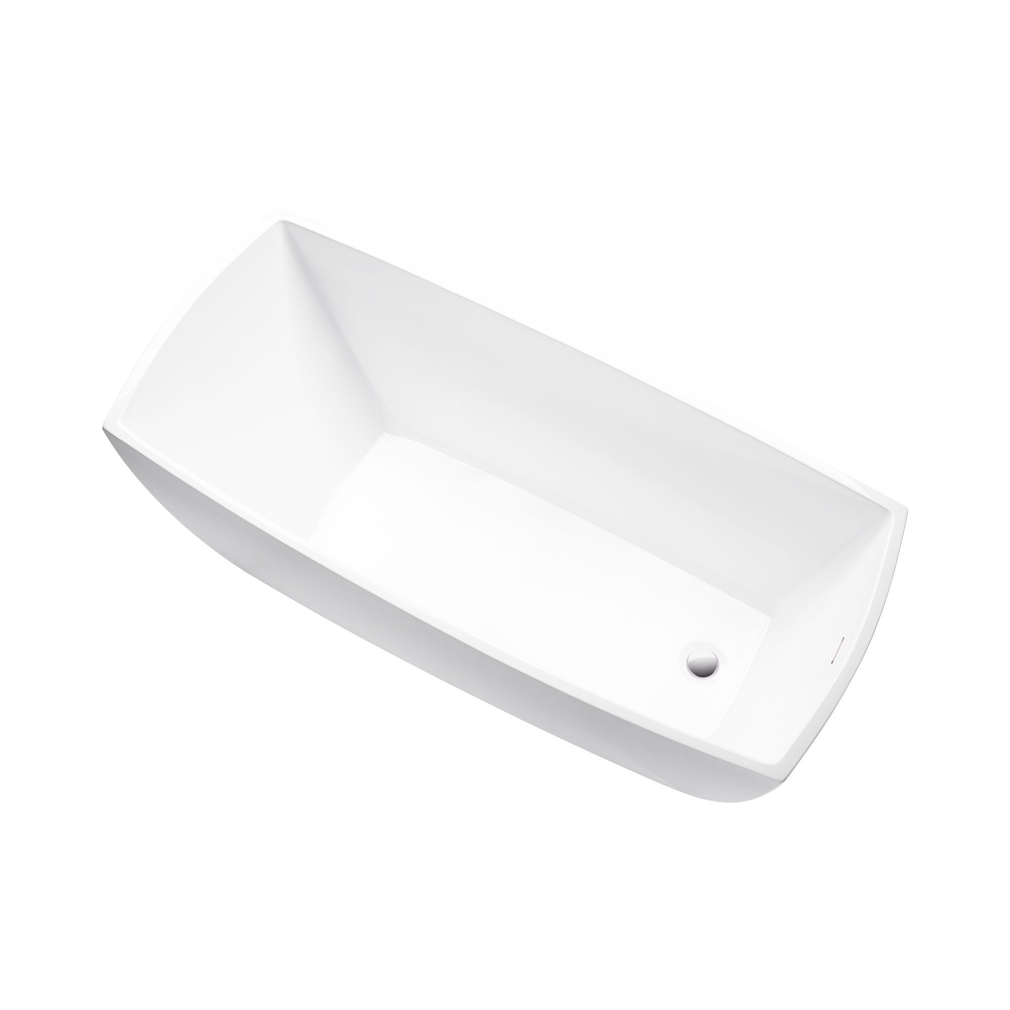 White / Integrated Overflow