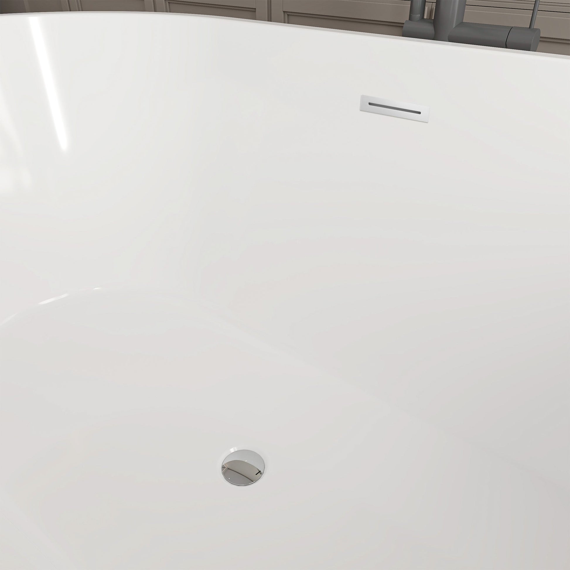 White / Polished Chrome