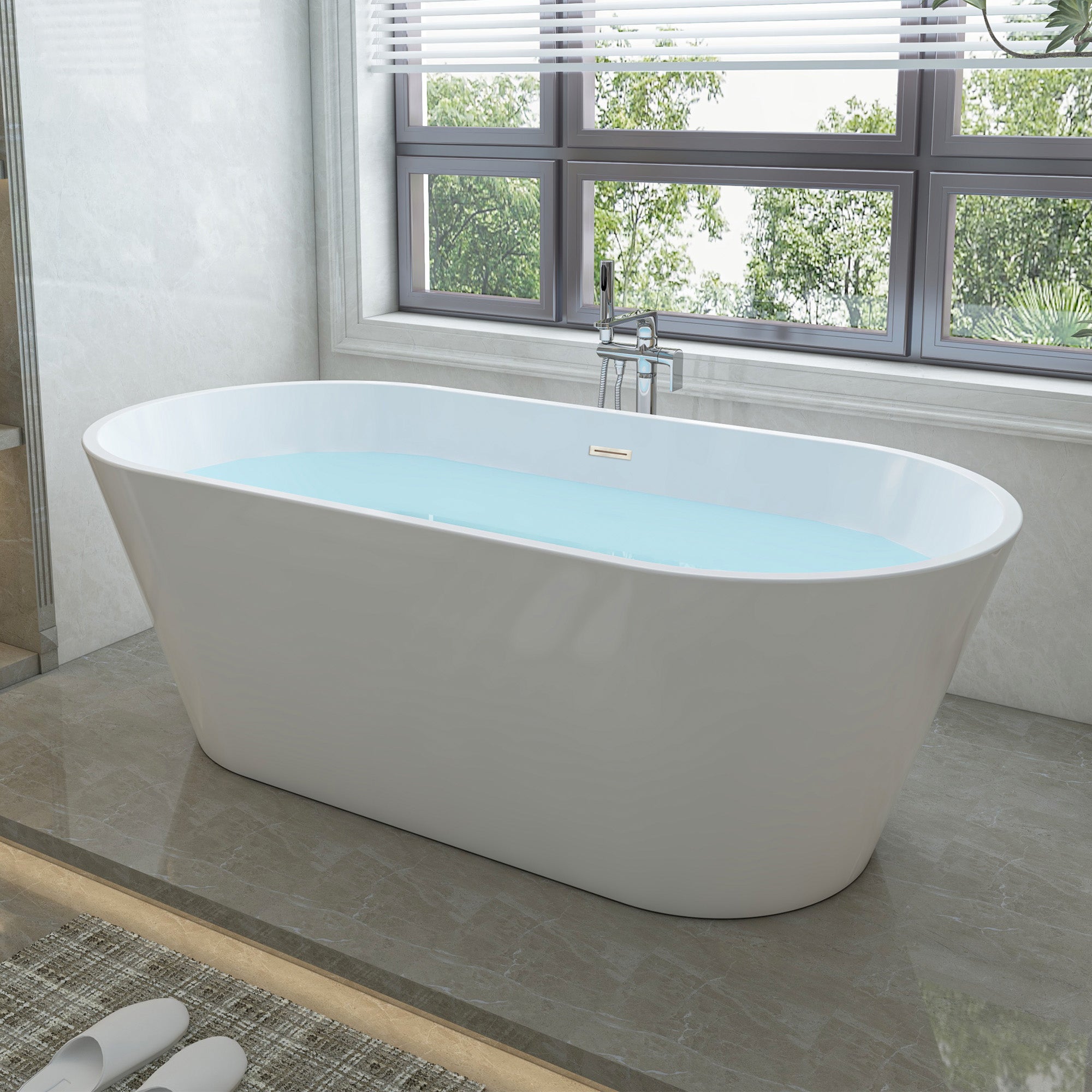 White / Brushed Nickel