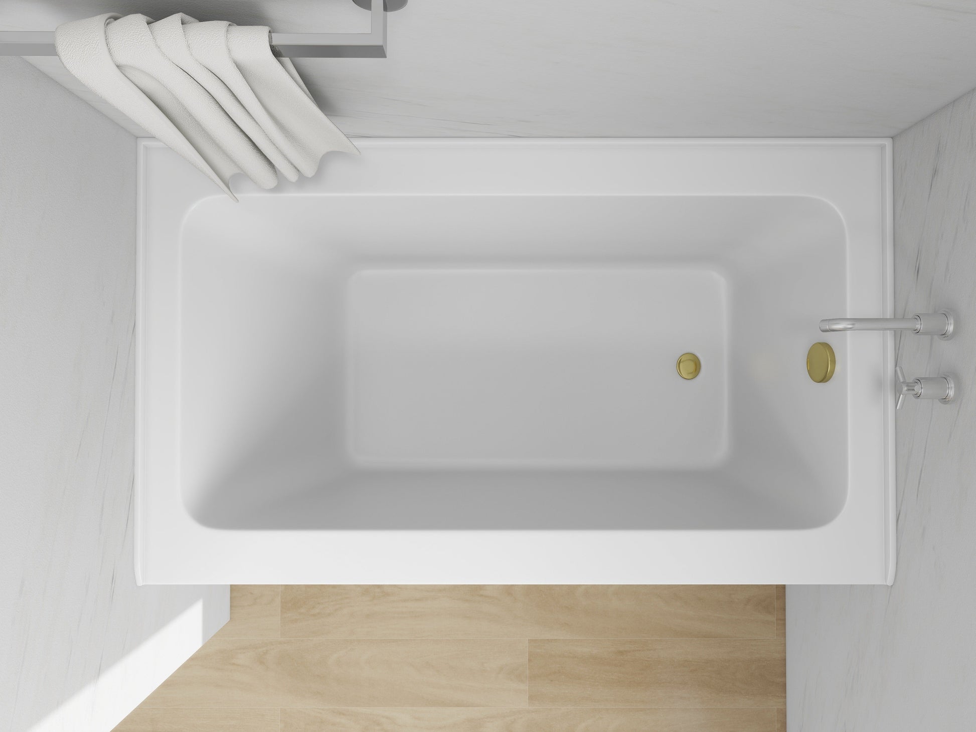 White / Titanium Gold / Right Drain