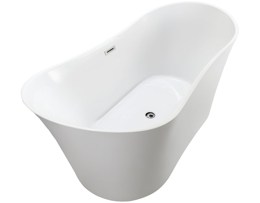 White / Polished Chrome