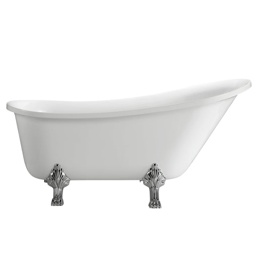 White / Polished Chrome