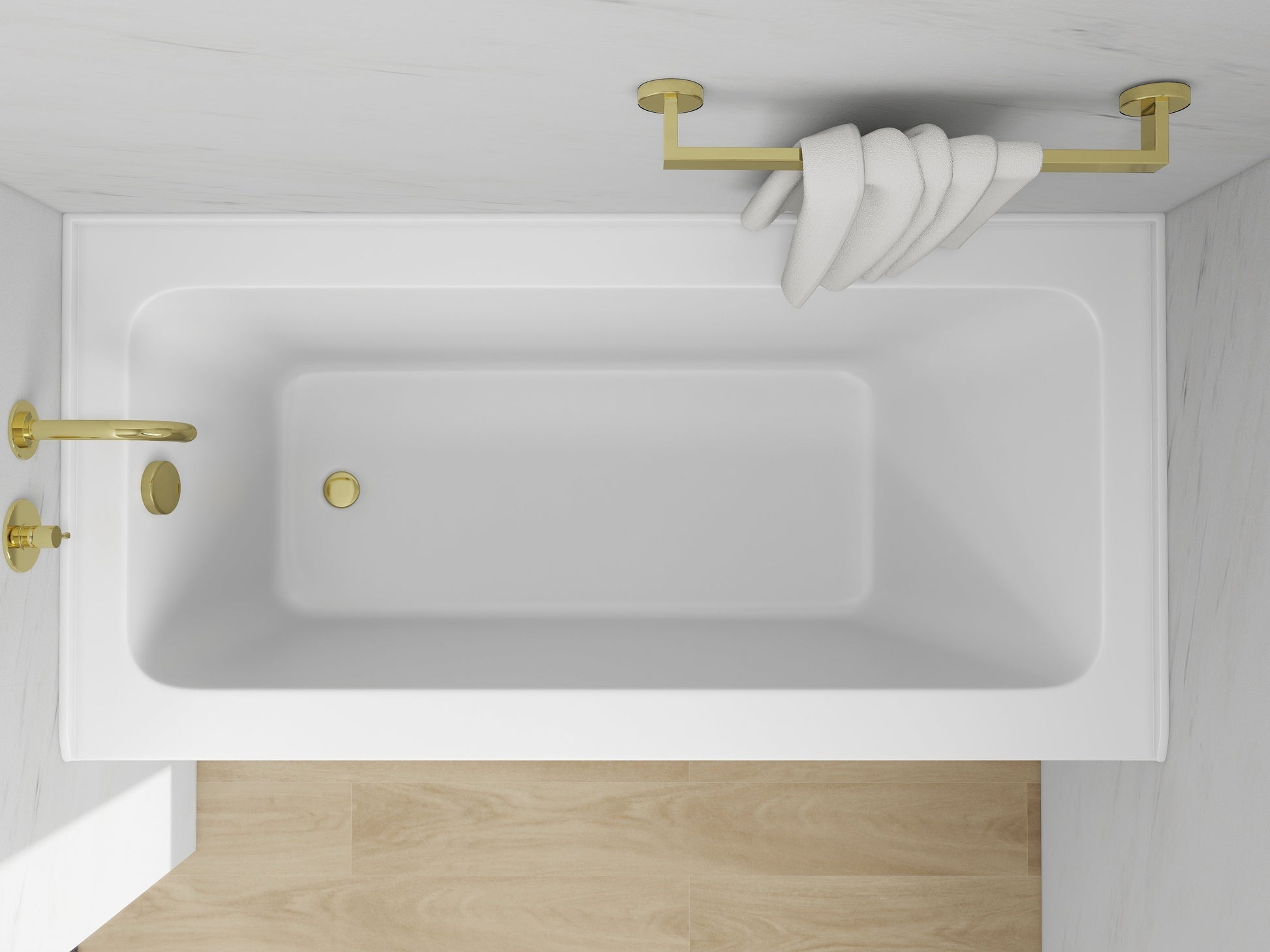 White / Titanium Gold / Left Drain