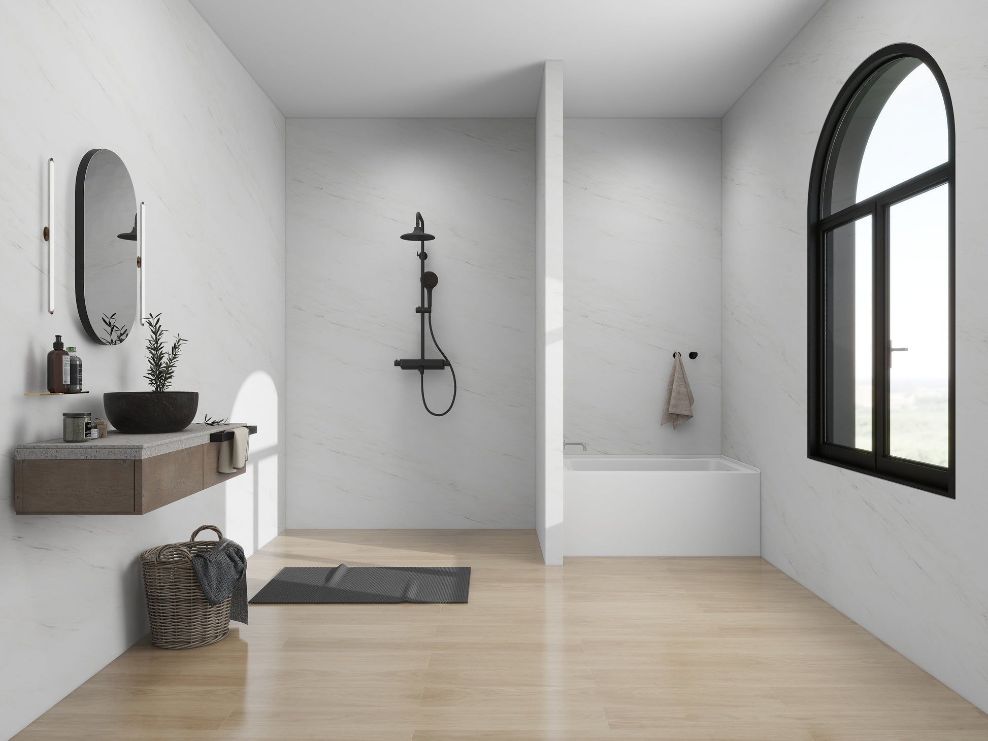 White / Titanium Gold / Left Drain