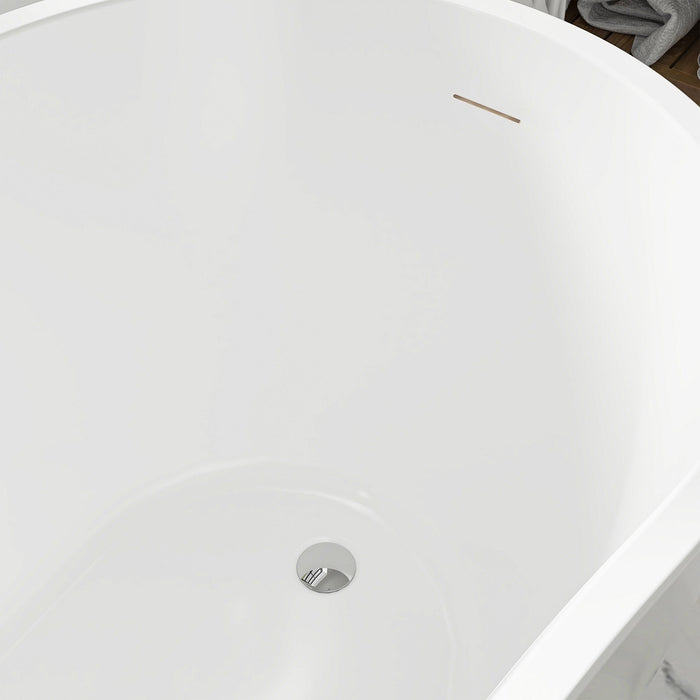 White / Integrated Overflow