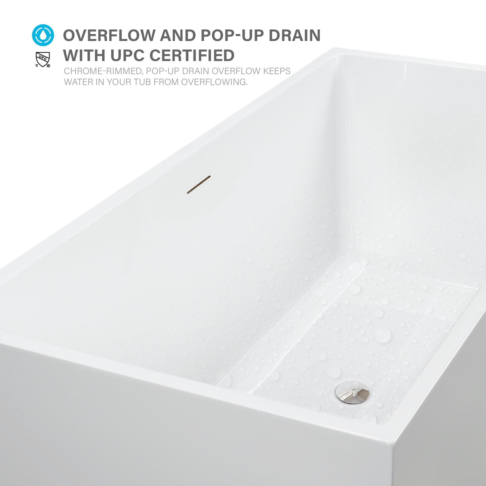White / Integrated Overflow
