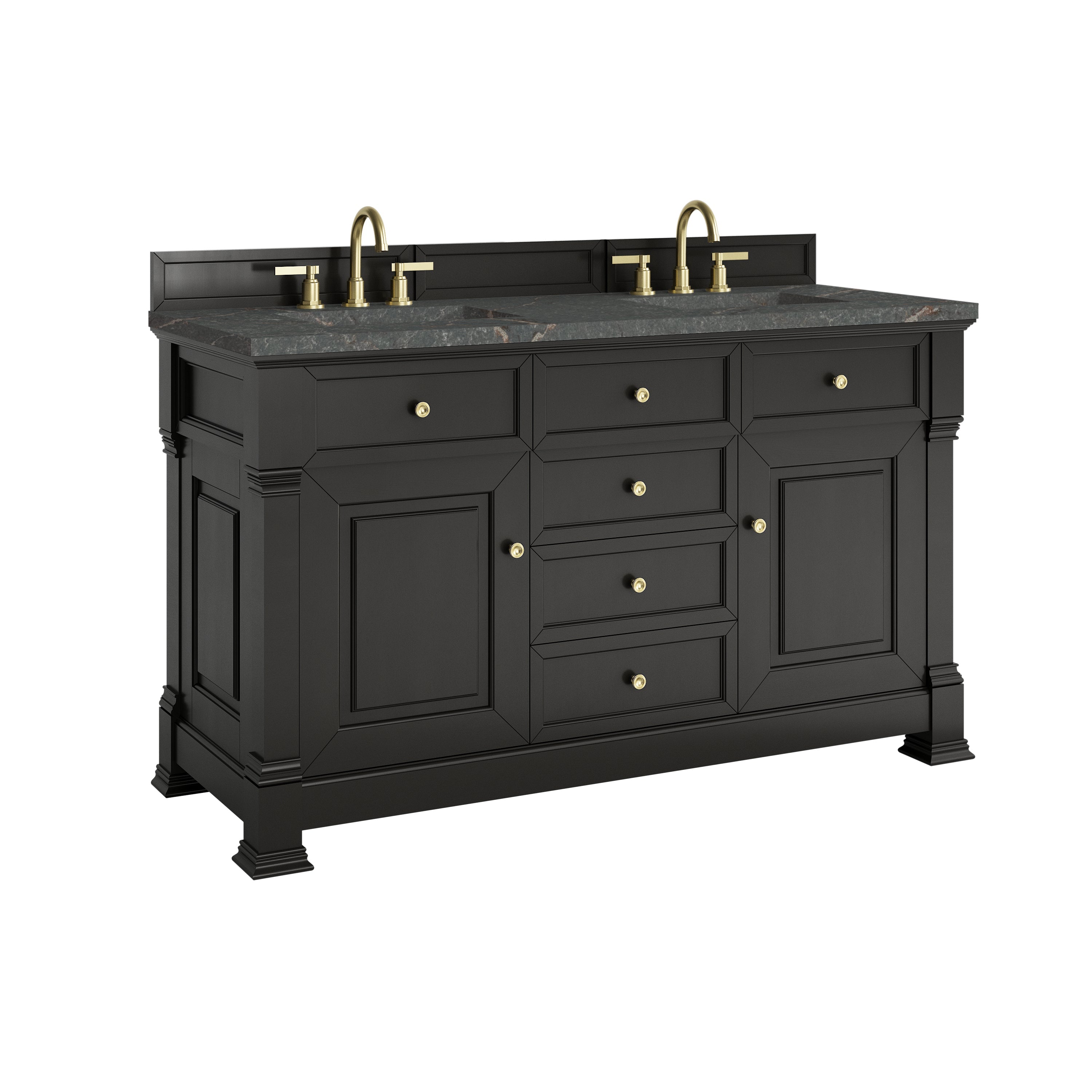 Black Onyx / Parisien Bleu - 3 Faucet Holes