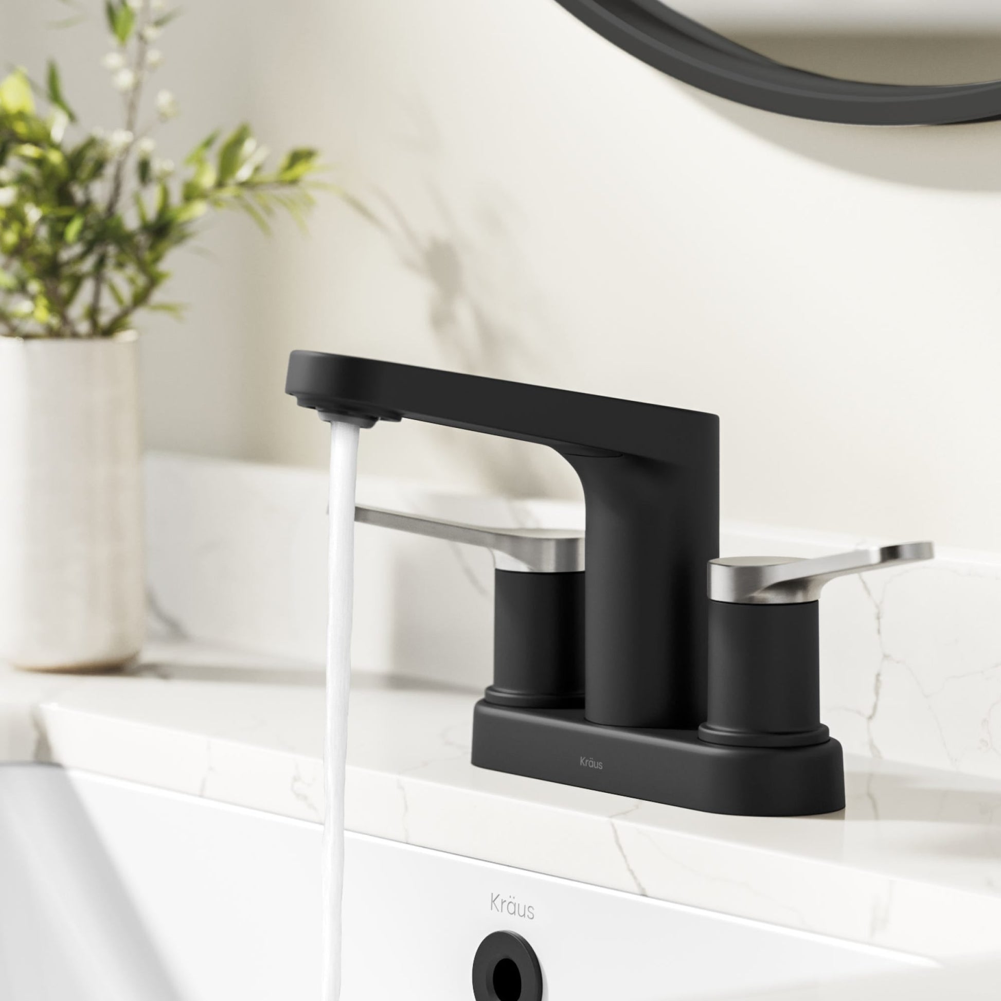 Spot Free Brushed Nickel / Matte Black