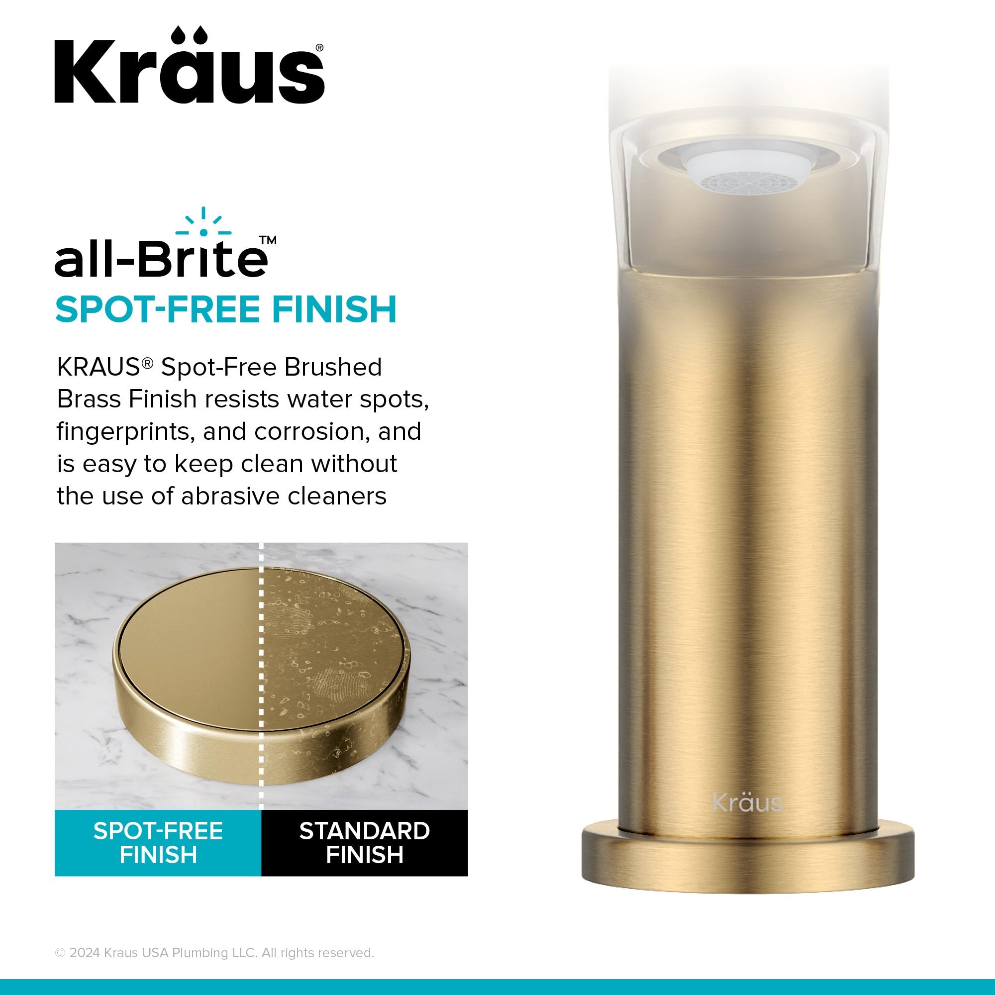 Spot Free Brushed Brass