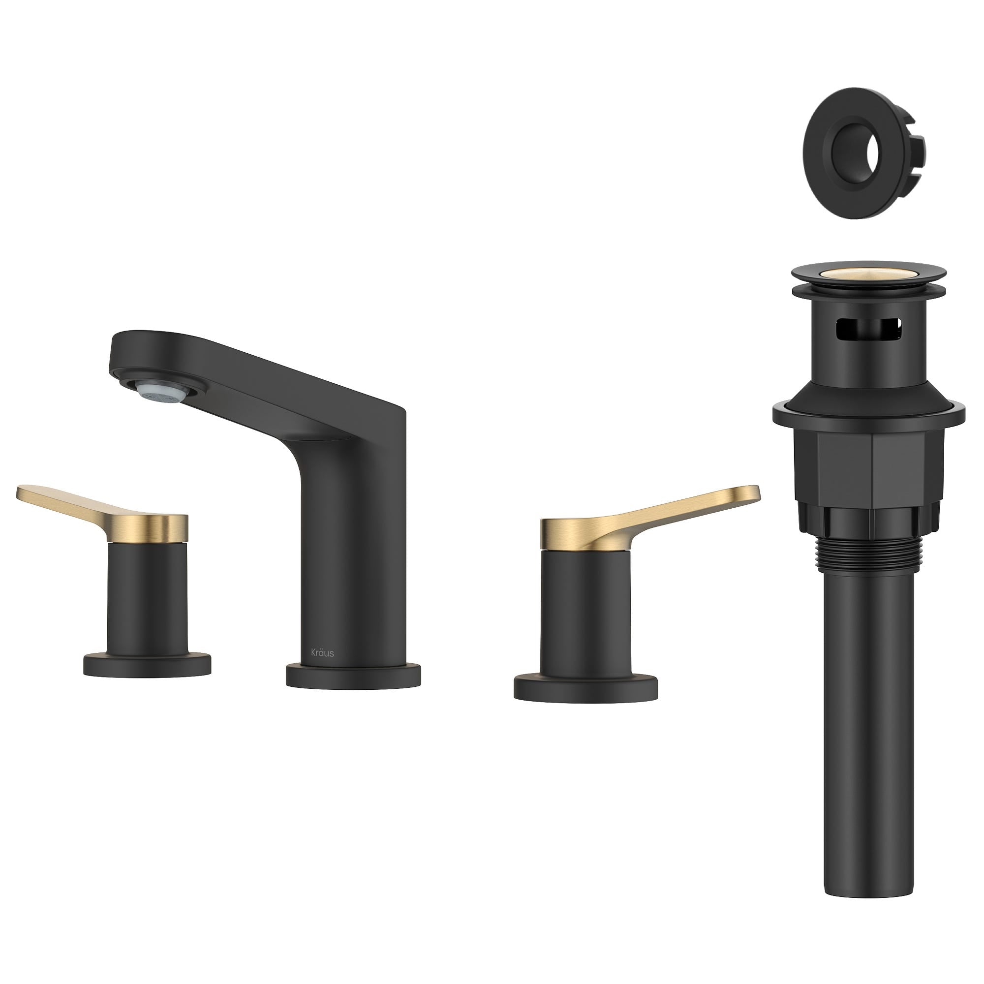 Spot Free Brushed Brass / Matte Black