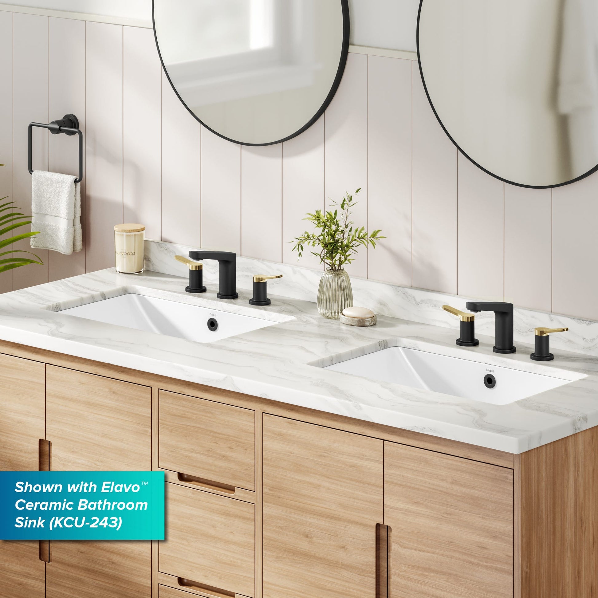 Spot Free Brushed Brass / Matte Black