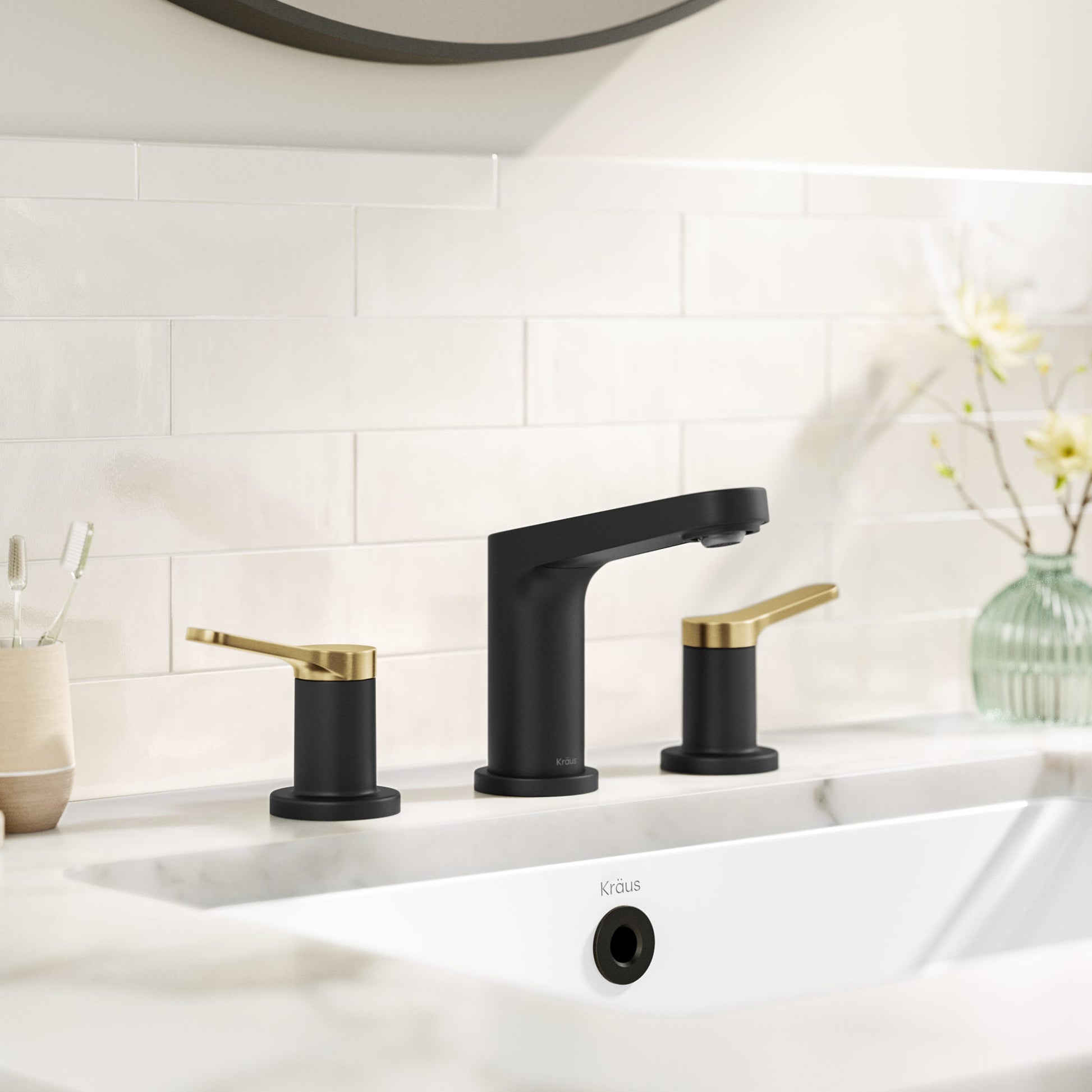 Spot Free Brushed Brass / Matte Black