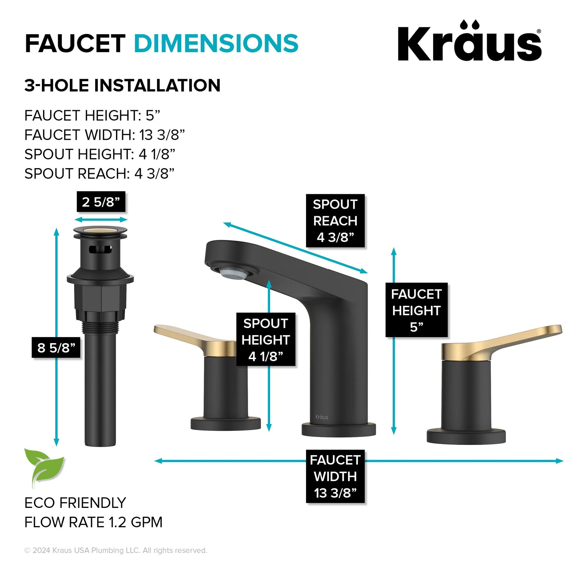 Spot Free Brushed Brass / Matte Black