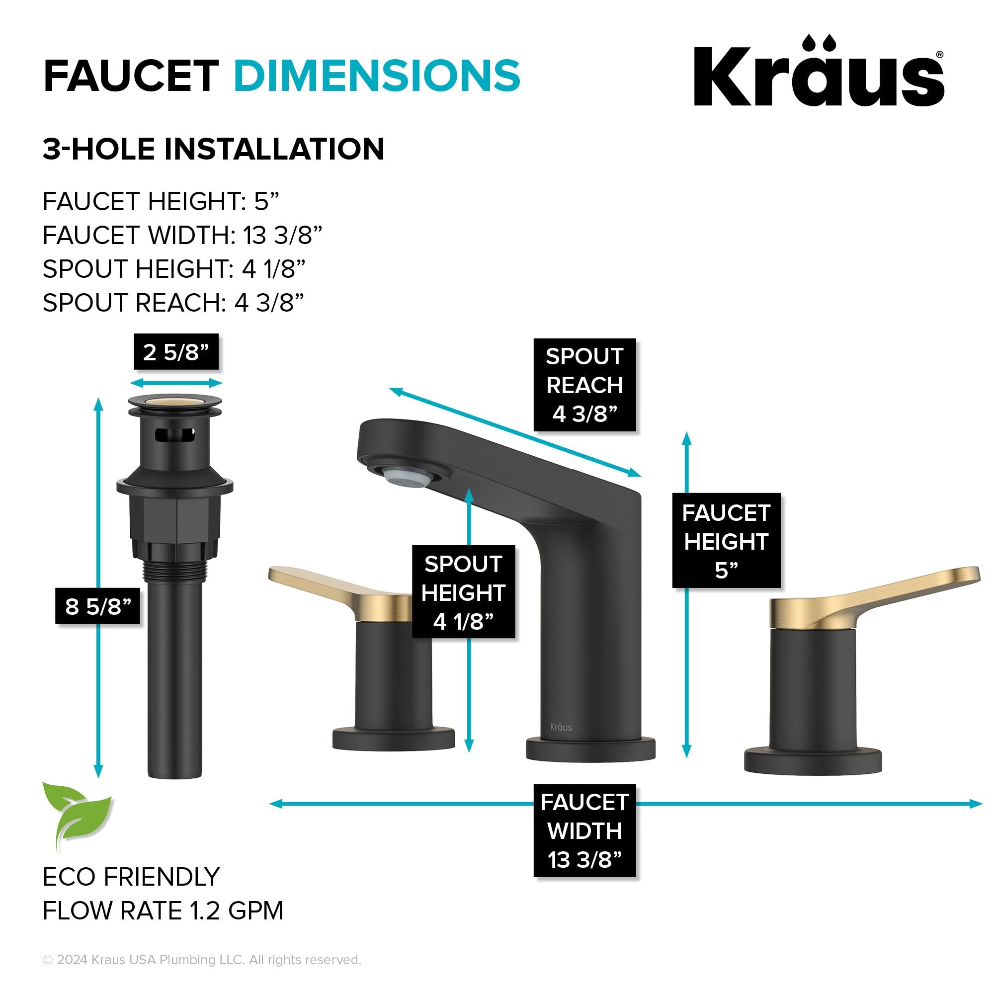 Spot Free Brushed Brass / Matte Black