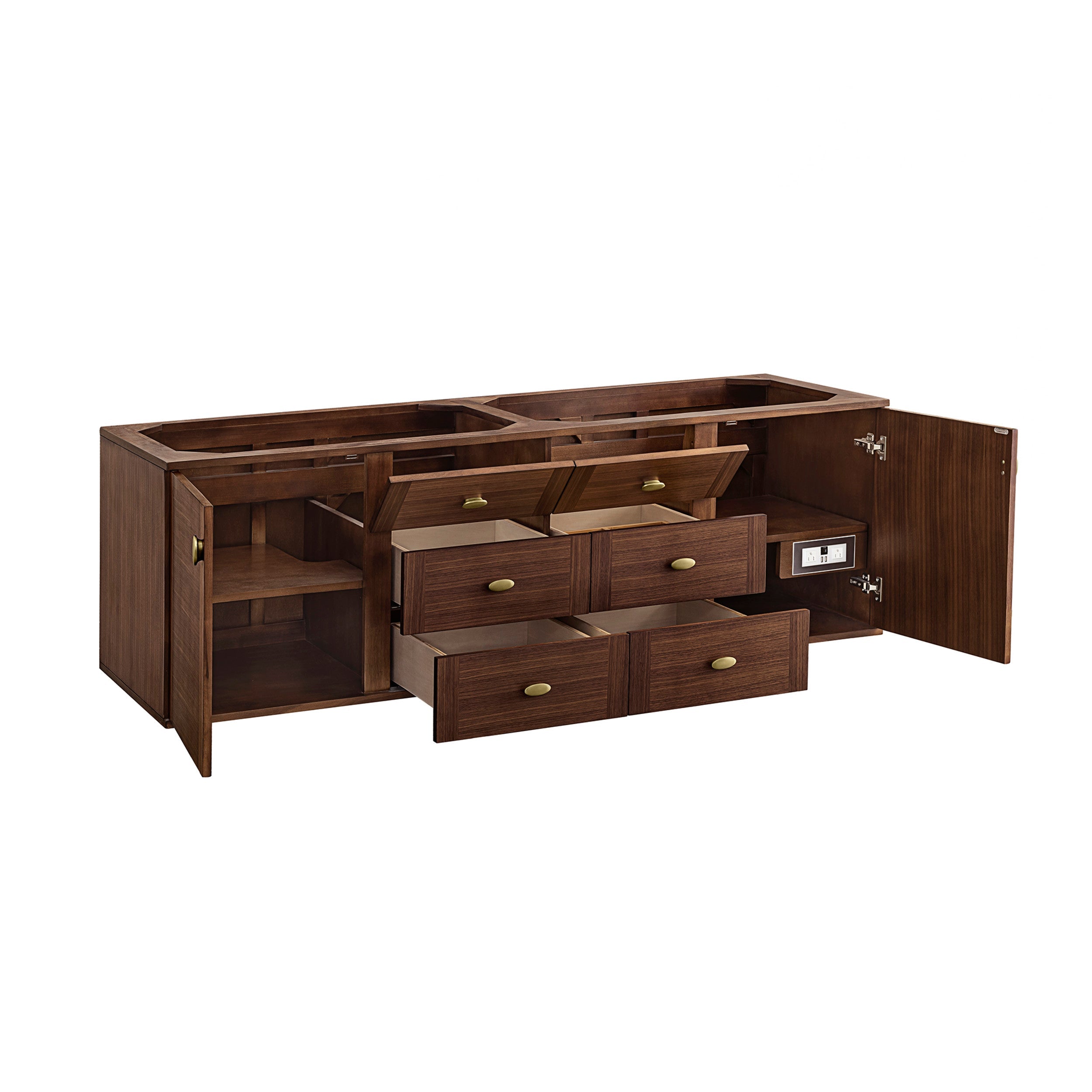 Mid-Century Walnut / No Countertop
