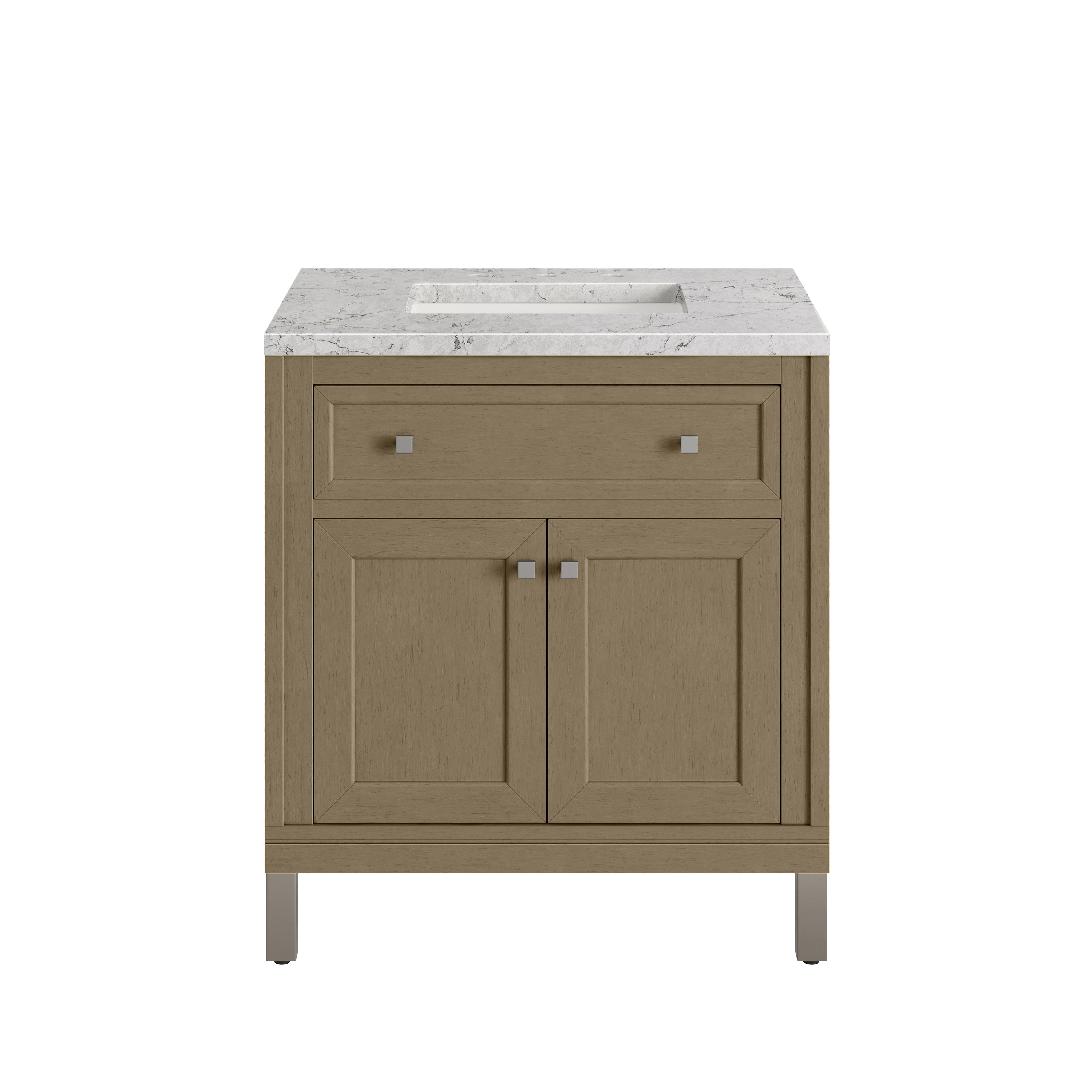 Walnut Whisper / Eternal Jasmine Pearl - 3 Faucet Holes