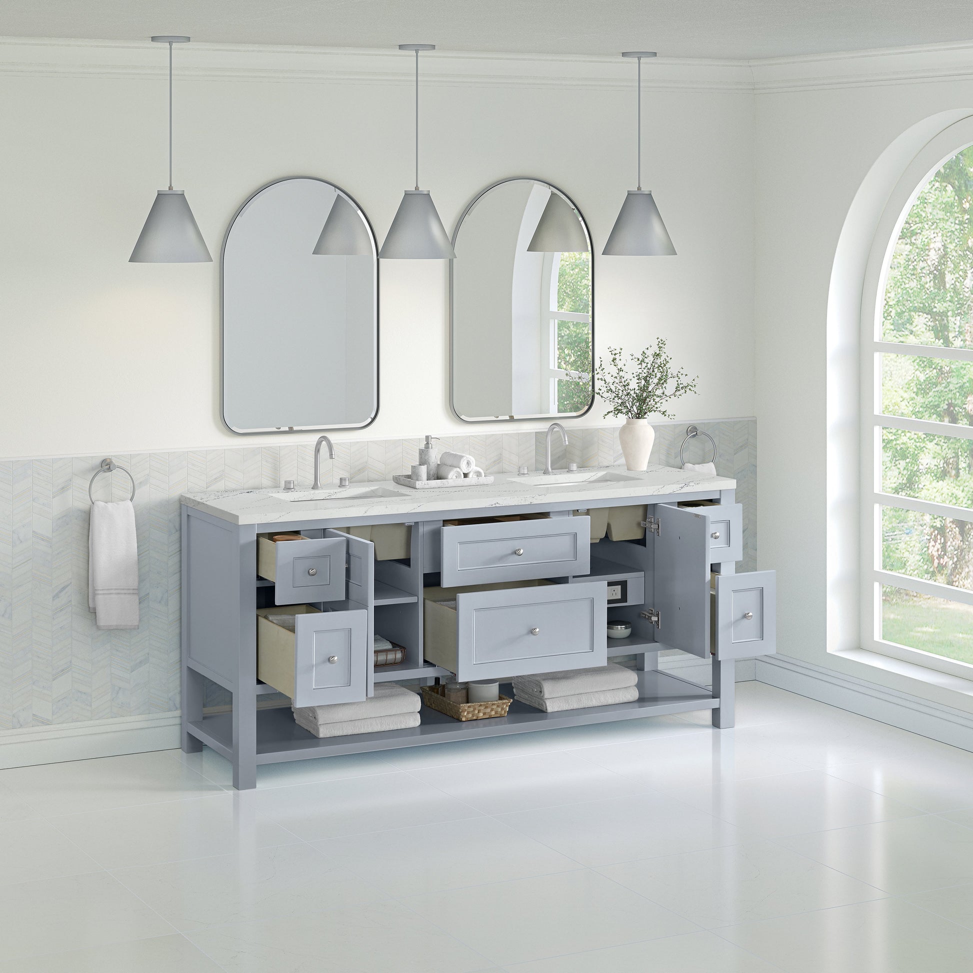 Serenity Blue / Ethereal Noctis - 3 Faucet Holes