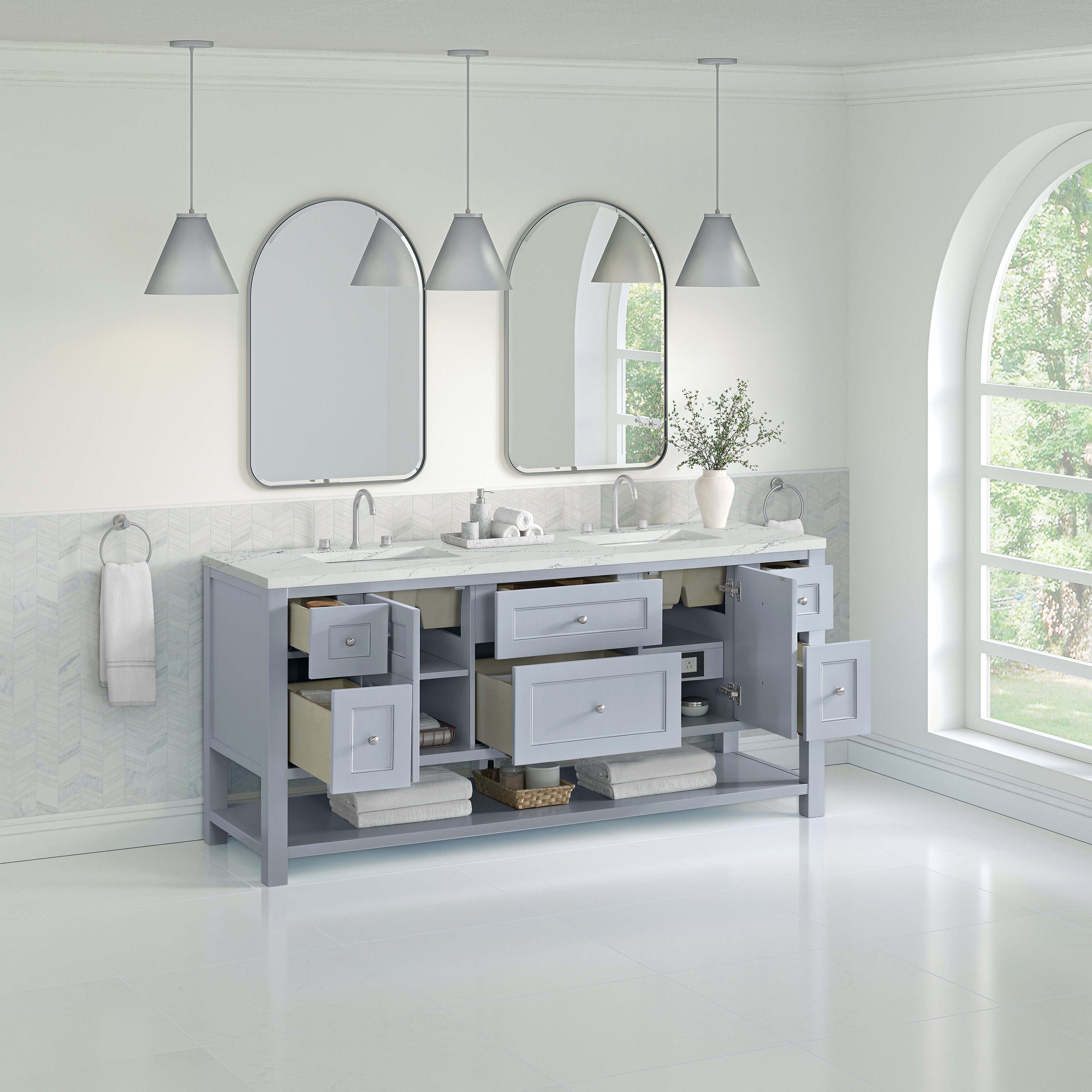 Serenity Blue / Ethereal Noctis - 3 Faucet Holes