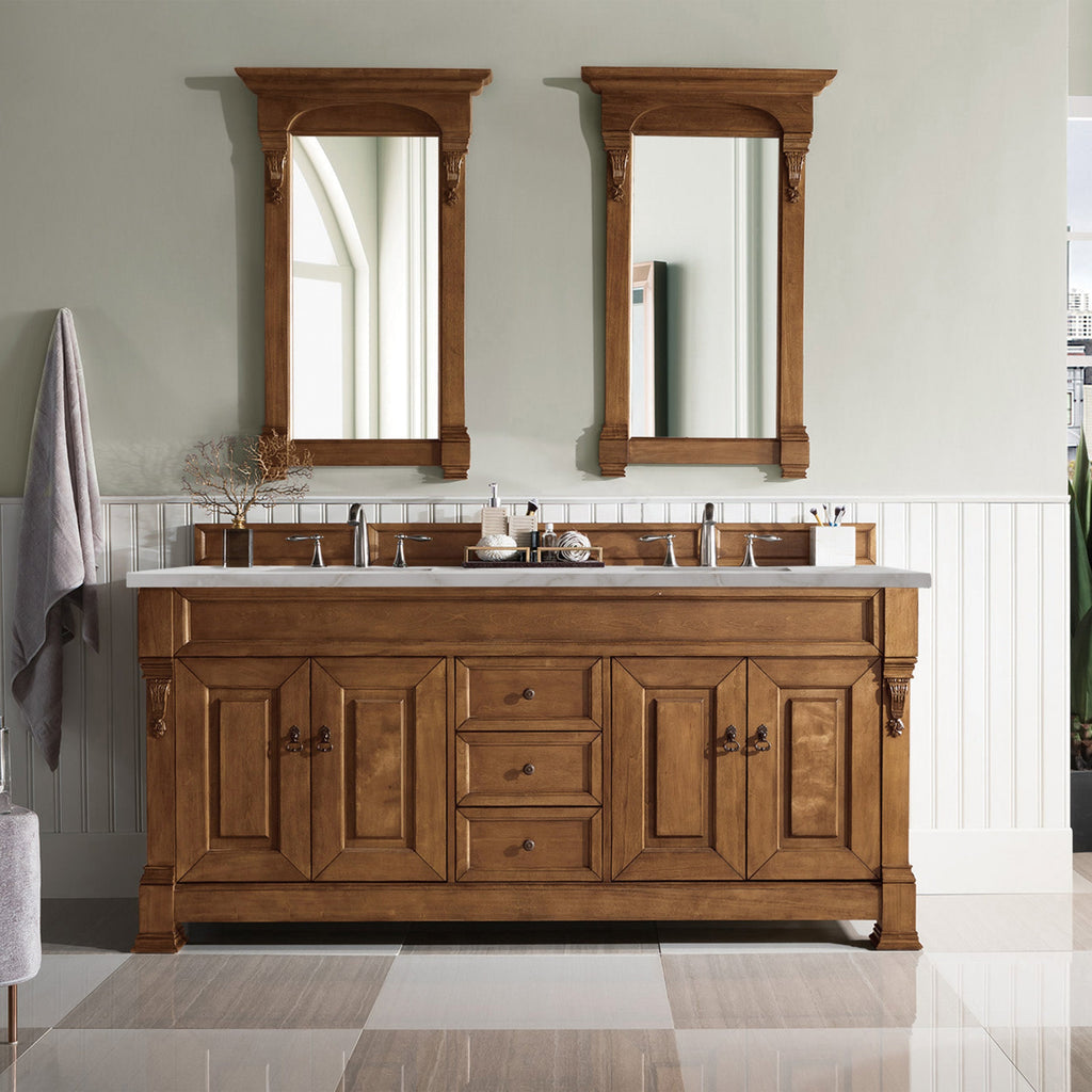 Country Oak / Victorian Silver - 3 Faucet Holes