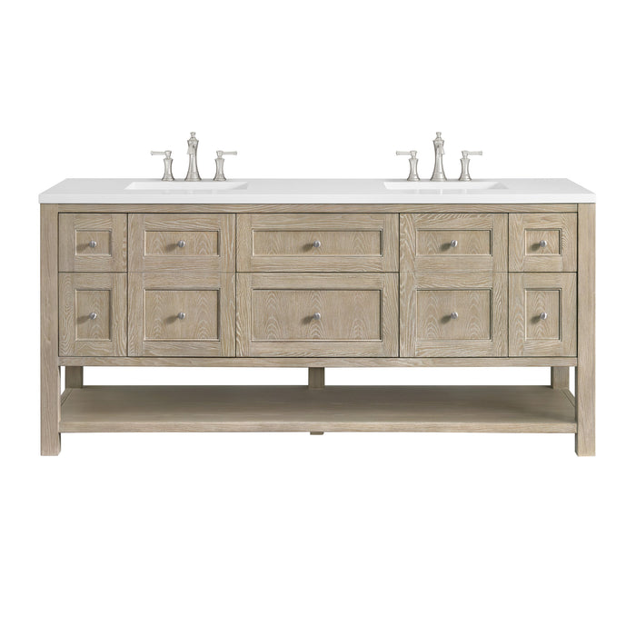 Whitewashed Oak / White Zeus - 3 Faucet Holes
