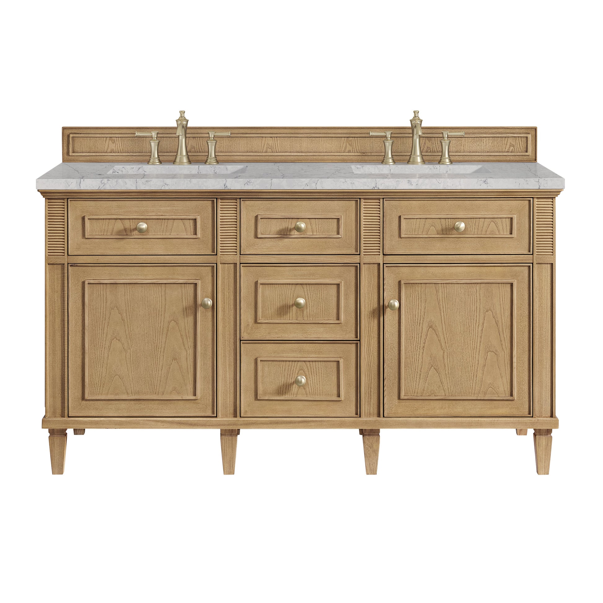 Light Natural Oak / Eternal Jasmine Pearl - 3 Faucet Holes