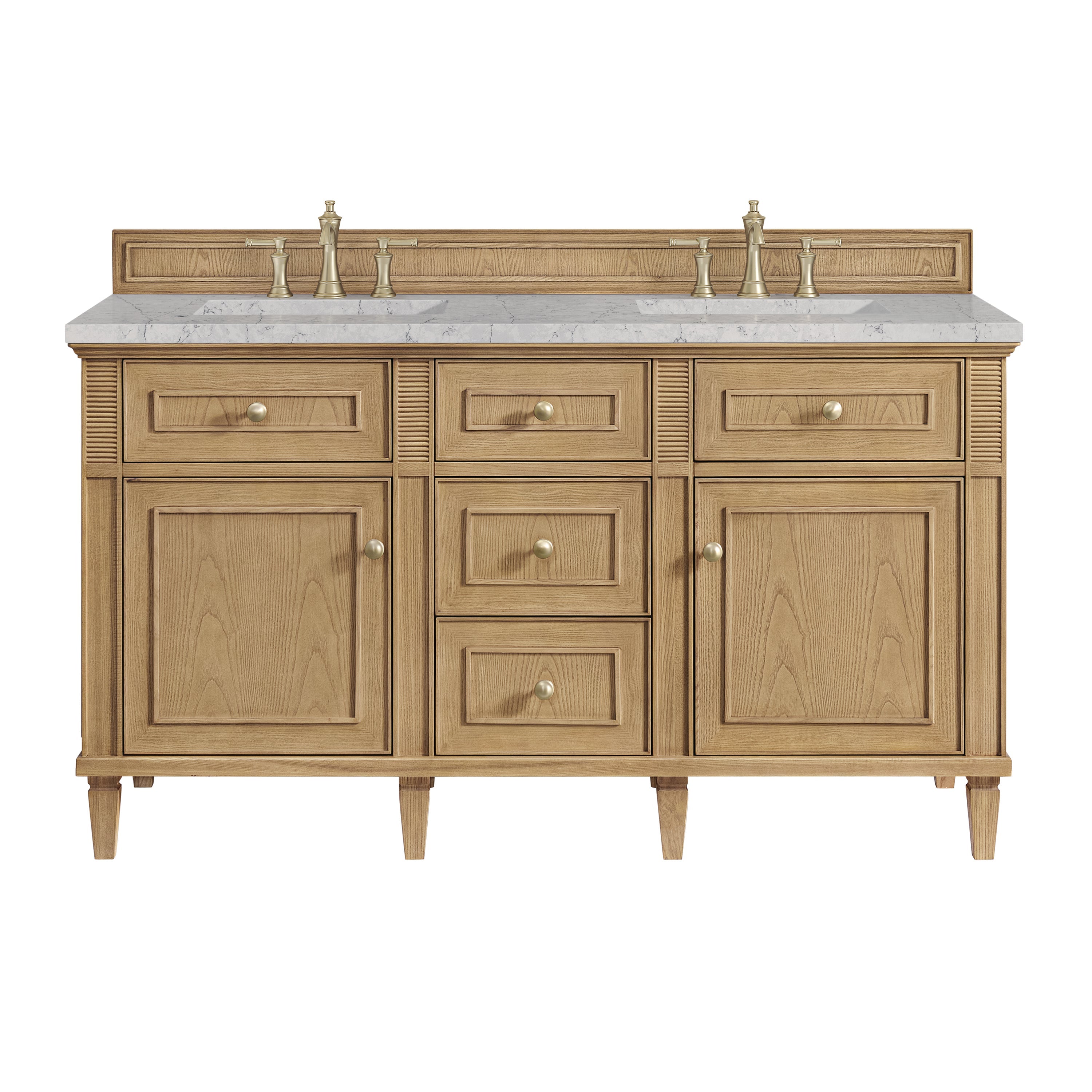 Light Natural Oak / Eternal Jasmine Pearl - 3 Faucet Holes