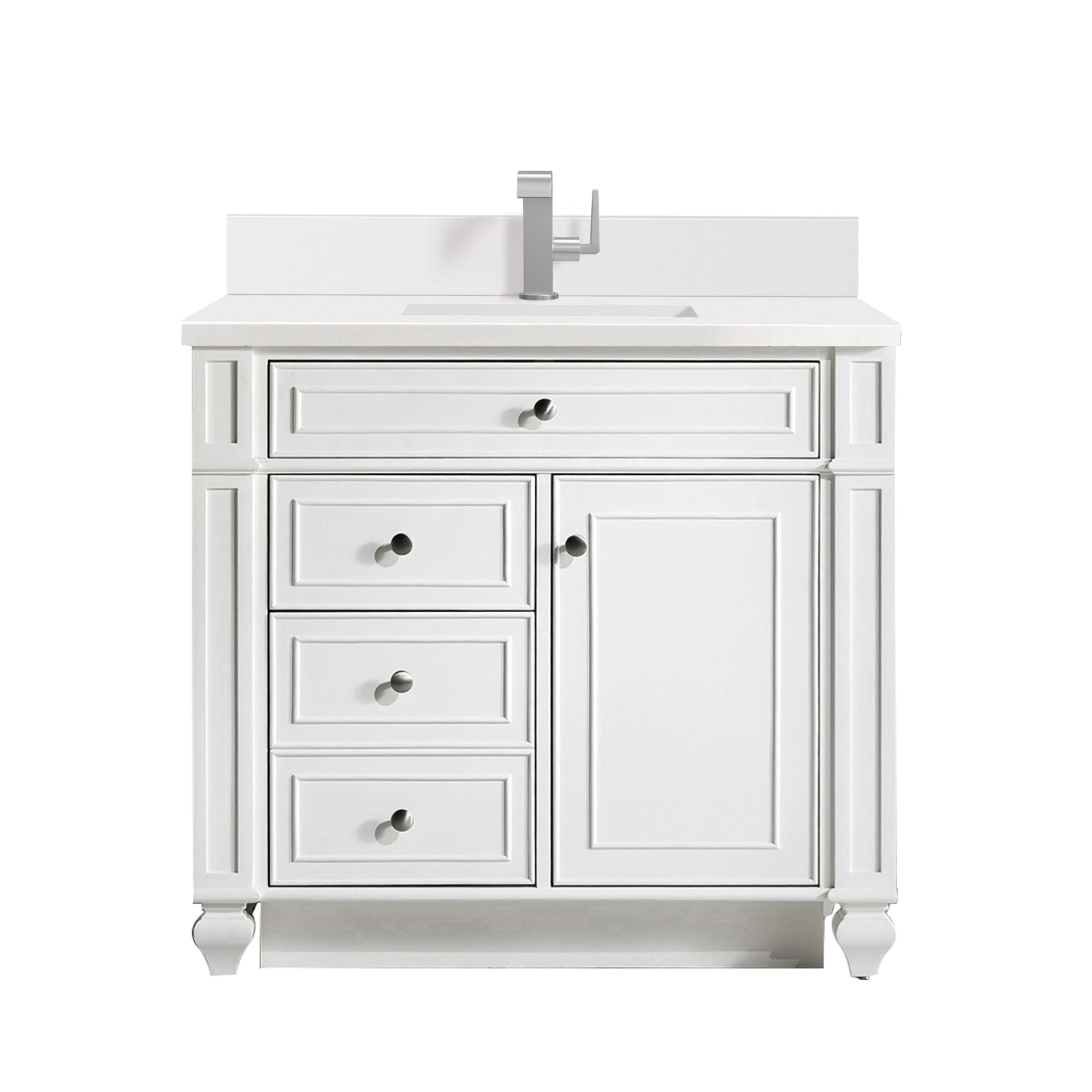 Bright White / White Zeus - 1 Faucet Hole