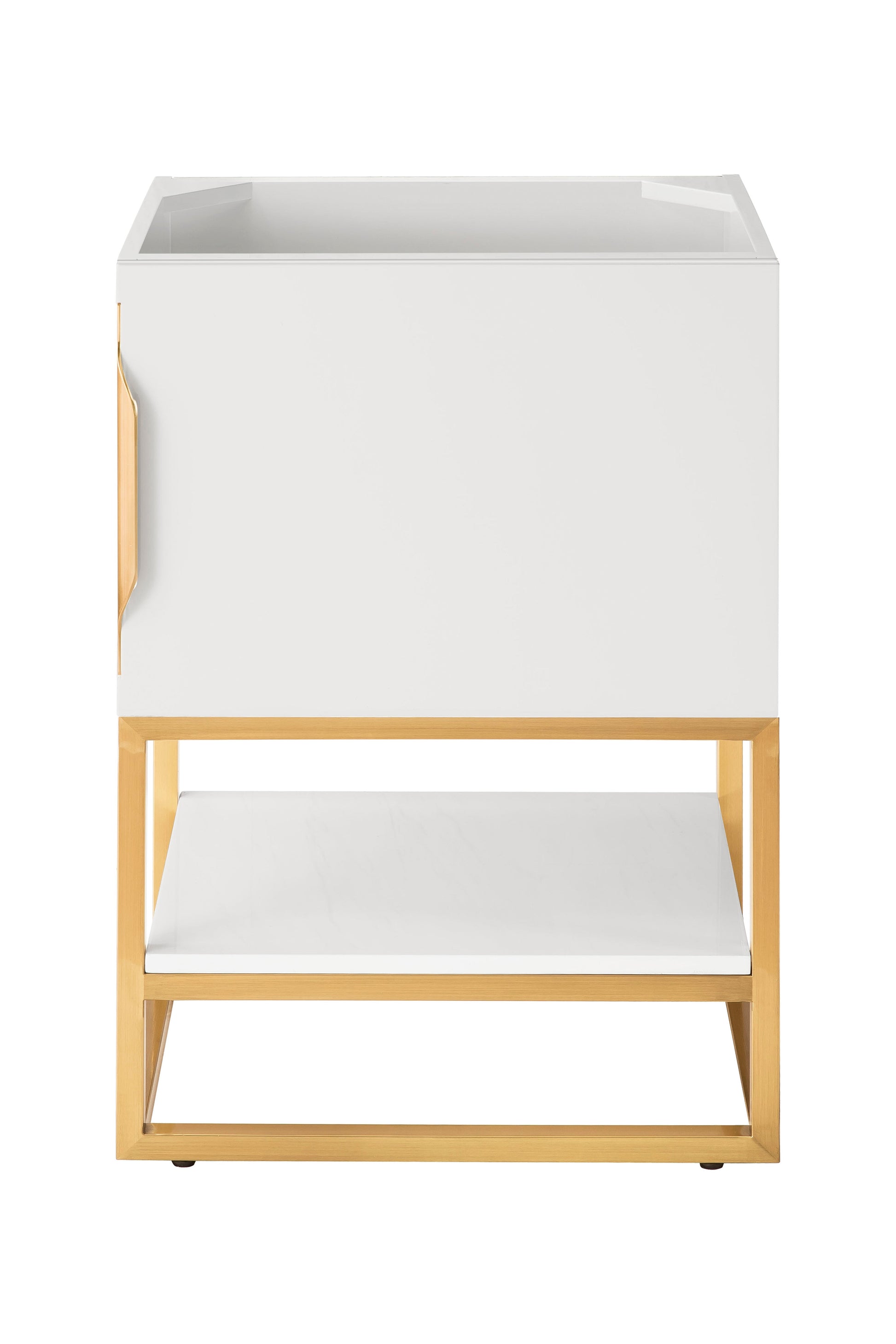 Glossy White / Radiant Gold - No Countertop