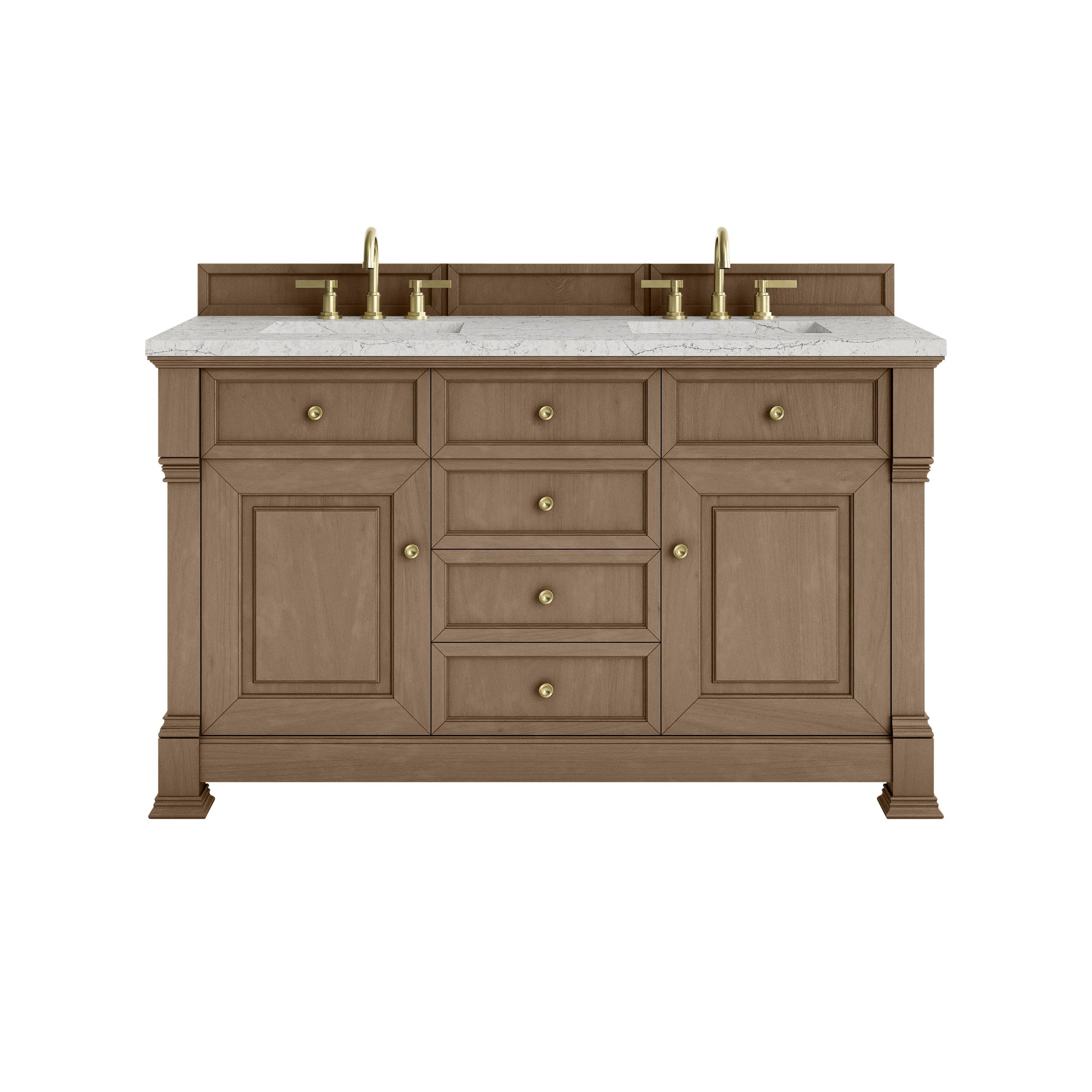 Pecan / Eternal Jasmine Pearl - 3 Faucet Holes