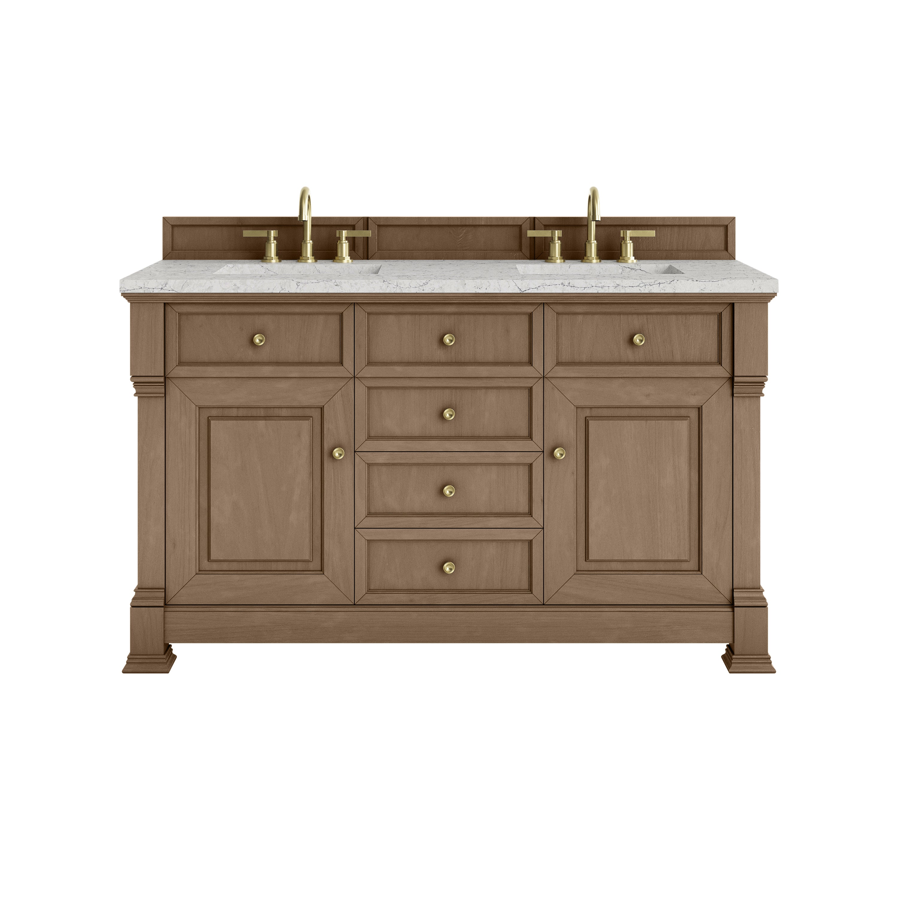 Pecan / Eternal Jasmine Pearl - 3 Faucet Holes