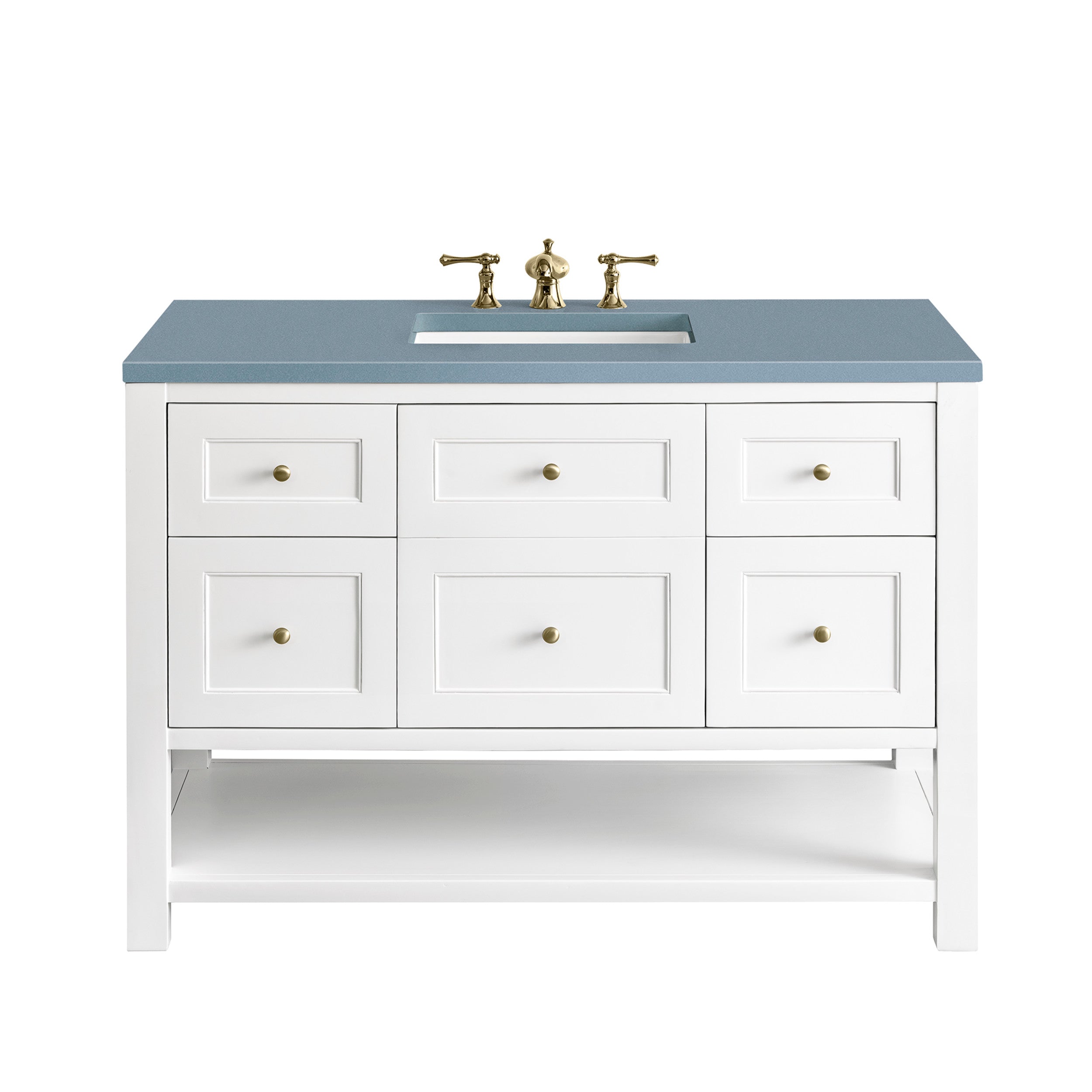Bright White / Cala Blue - 3 Faucet Holes