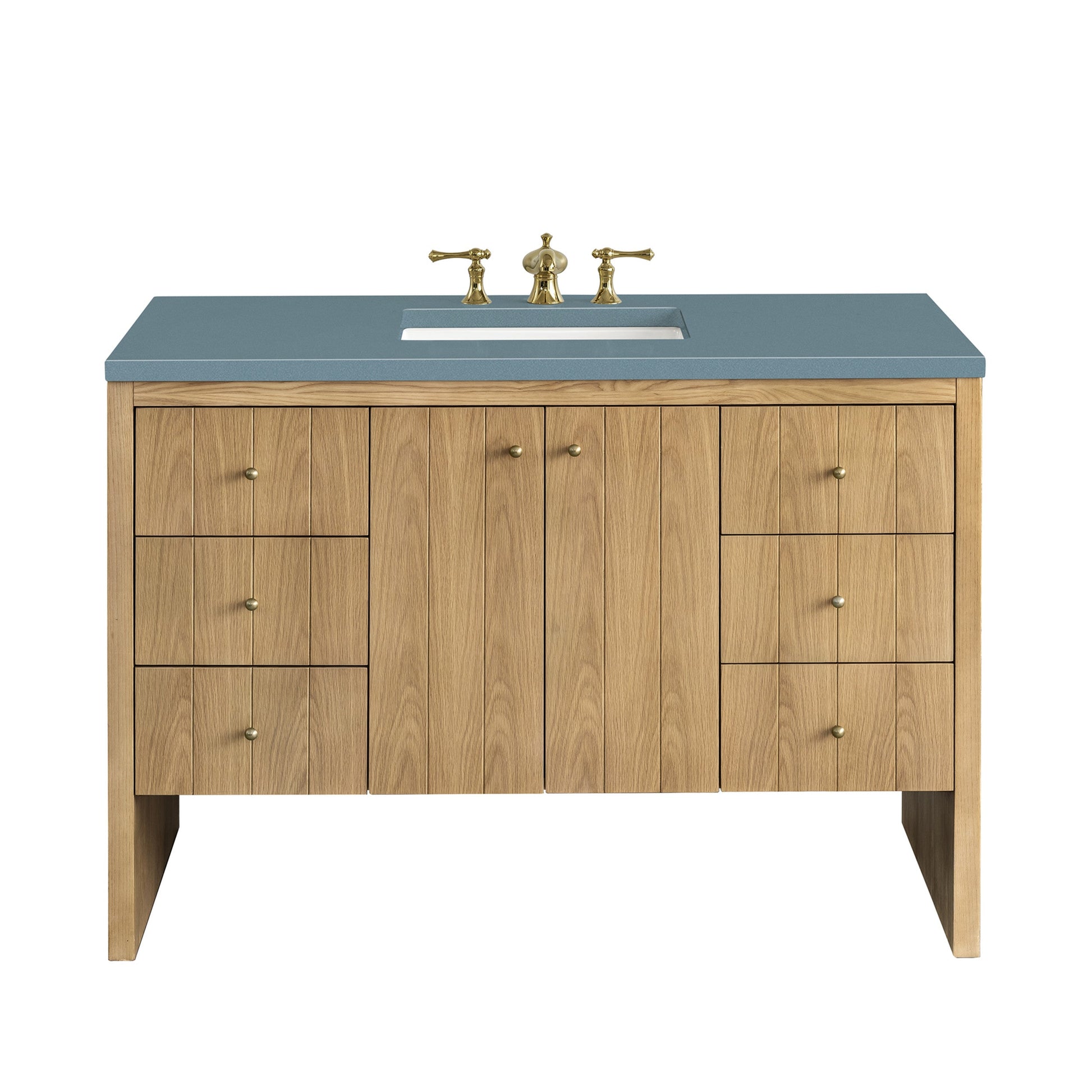 Light Natural Oak / Cala Blue - 3 Faucet Holes
