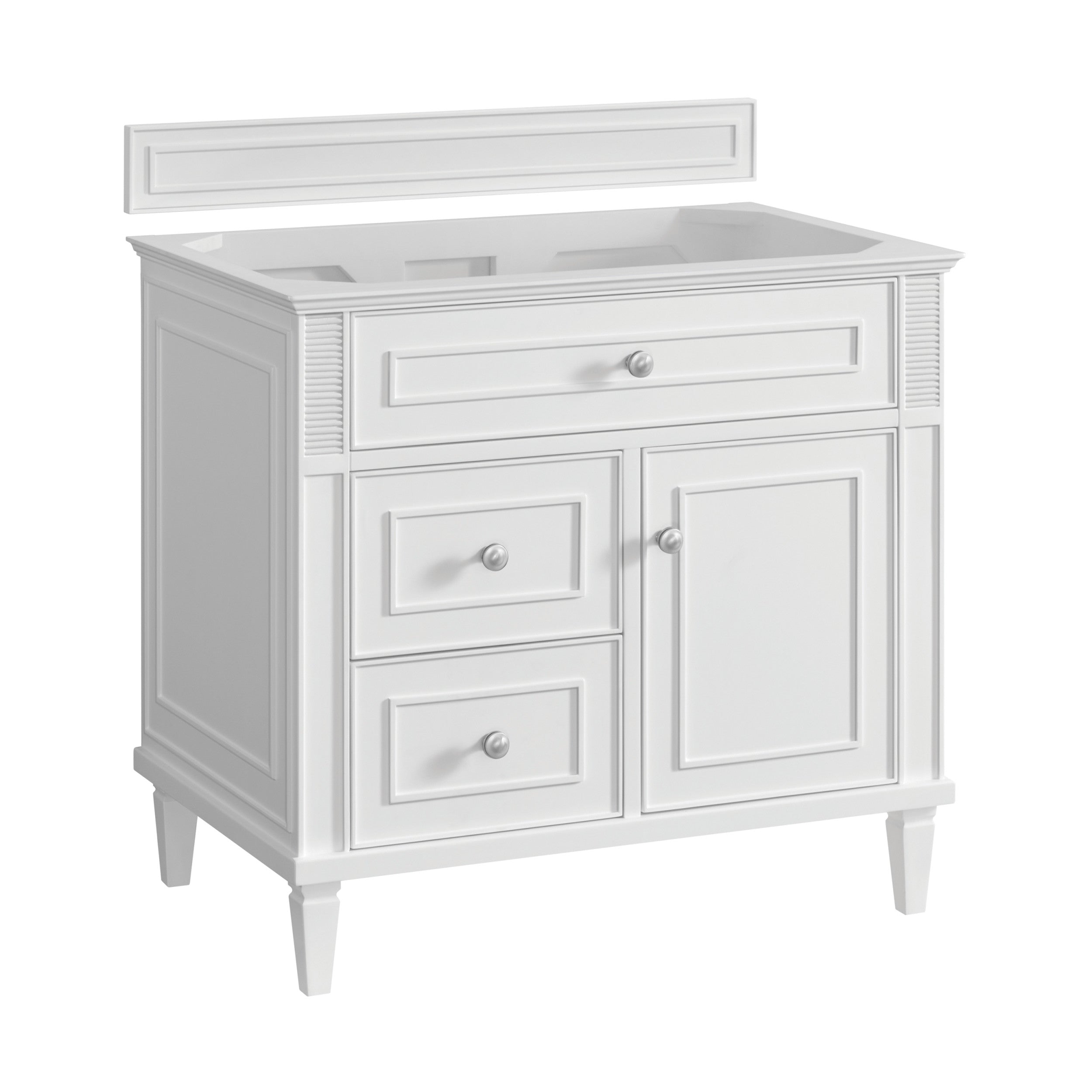 Bright White / No Countertop