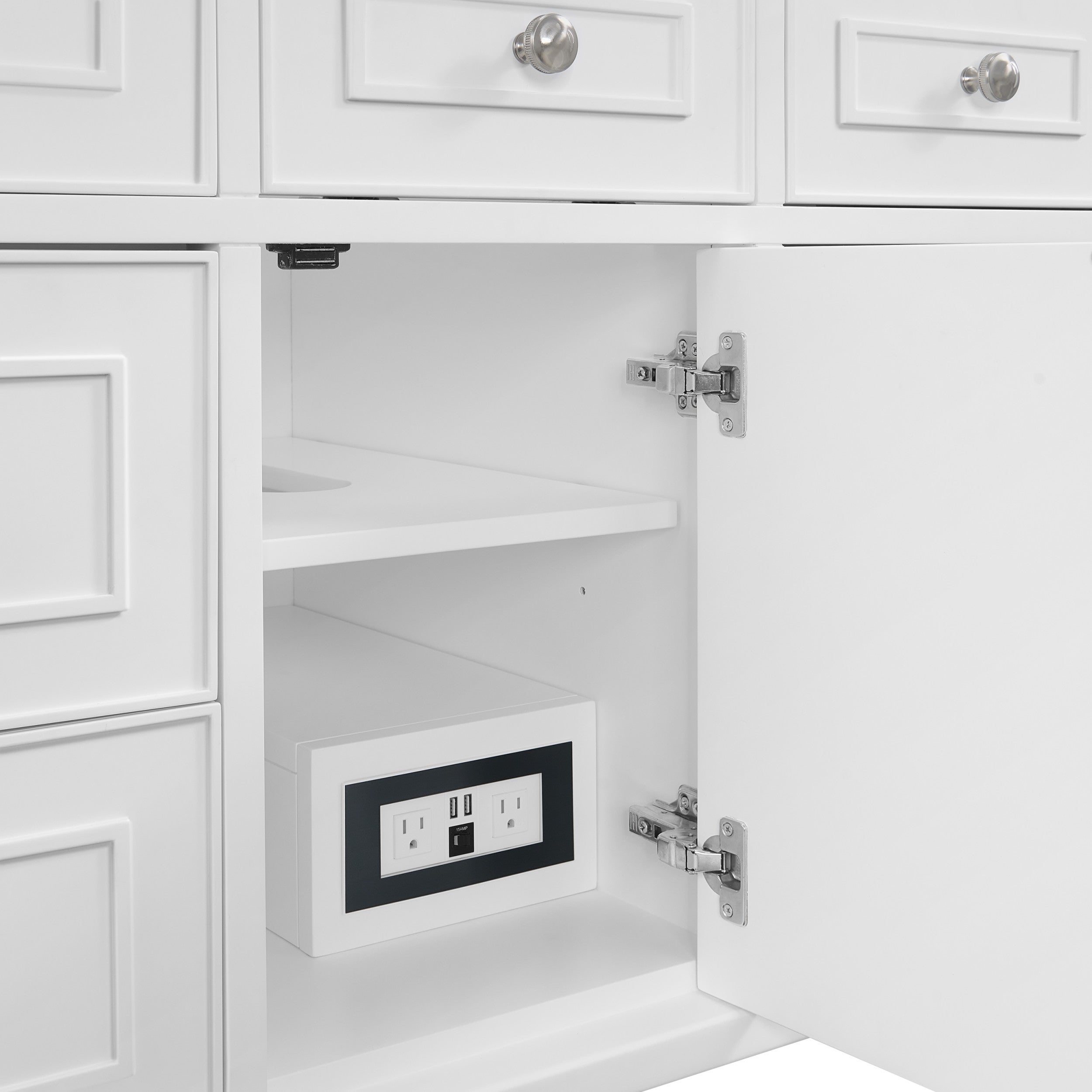 Bright White / White Zeus - 3 Faucet Holes