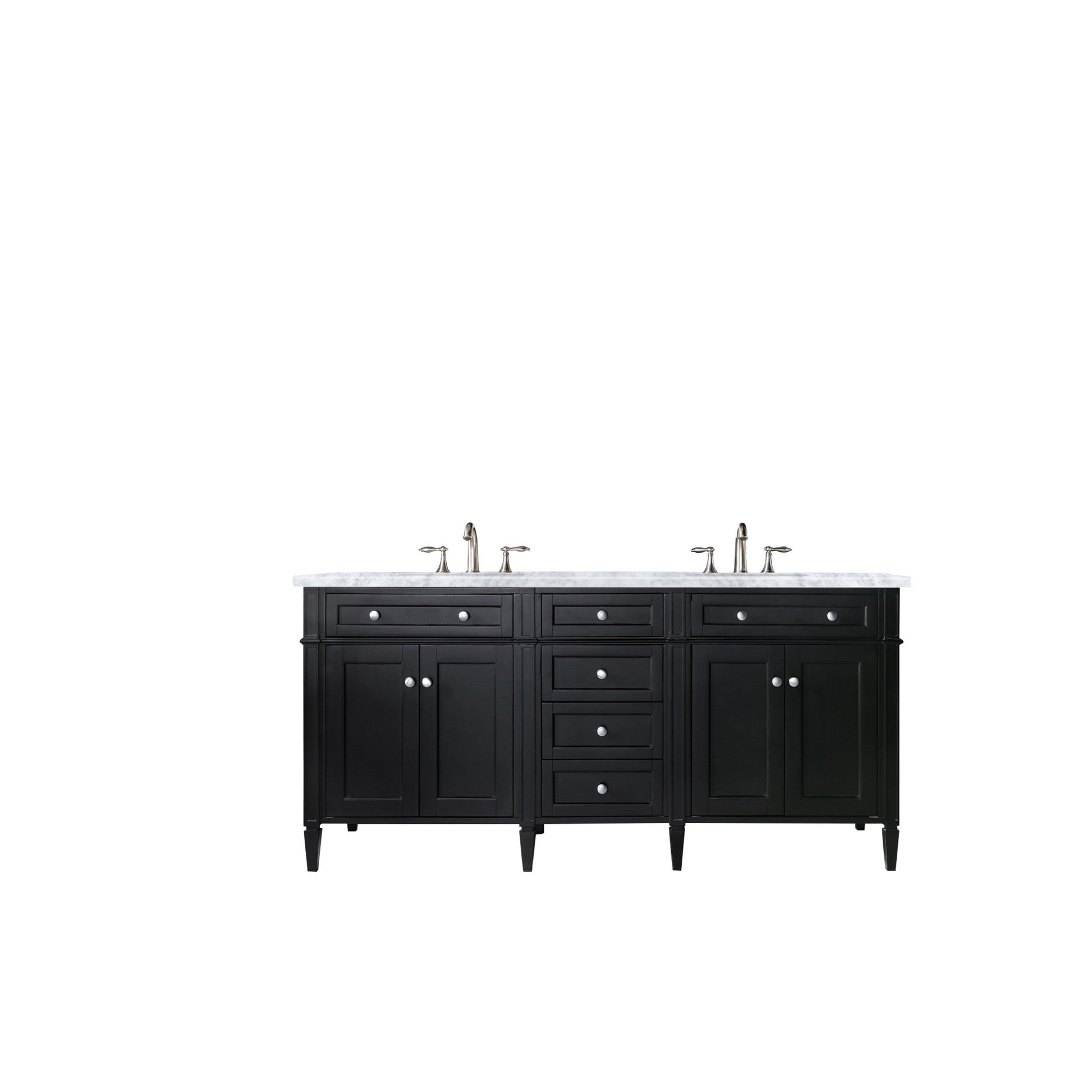 Black Onyx / Carrara White - 3 Faucet Holes