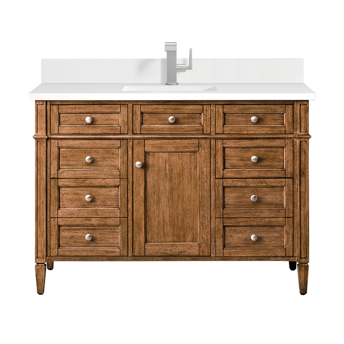 Saddle Brown / White Zeus - 1 Faucet Hole