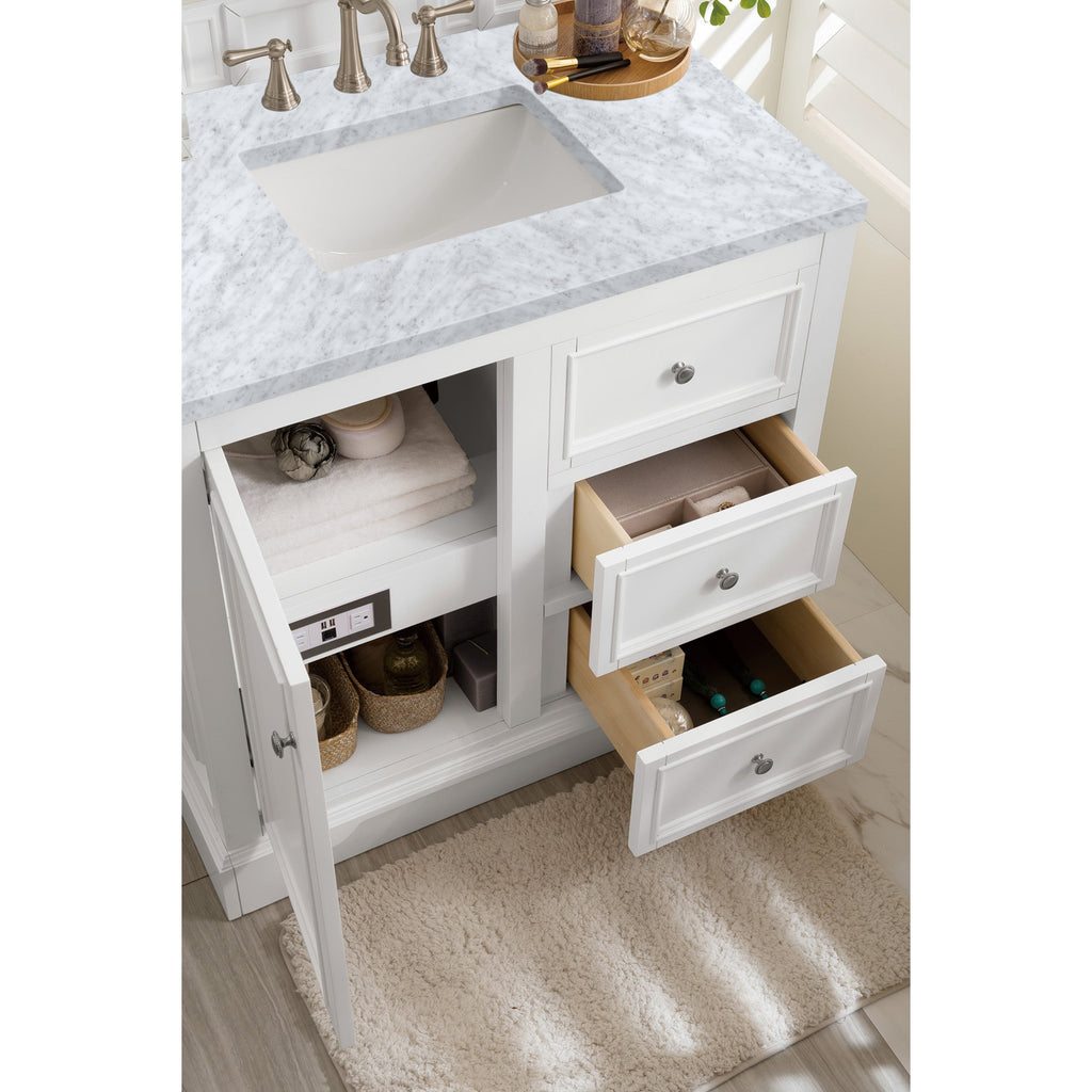 Bright White / Carrara White - 3 Faucet Holes