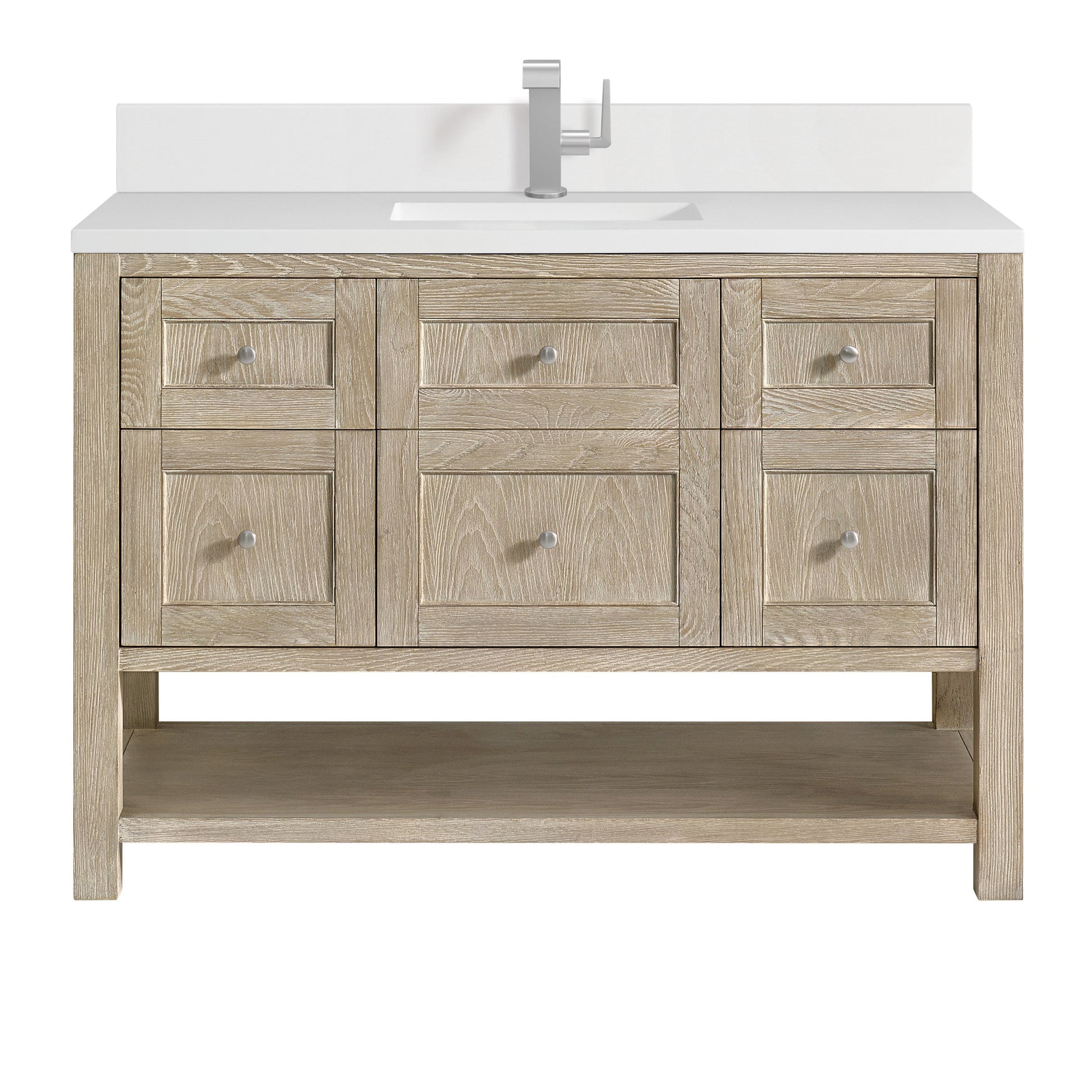 Whitewashed Oak / White Zeus - 1 Faucet Hole