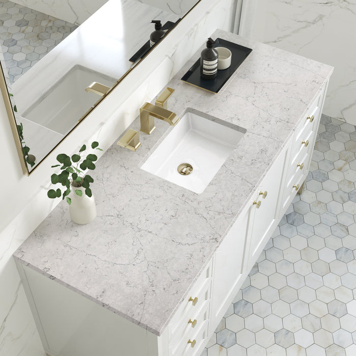 Glossy White / Eternal Jasmine Pearl - 3 Faucet Holes