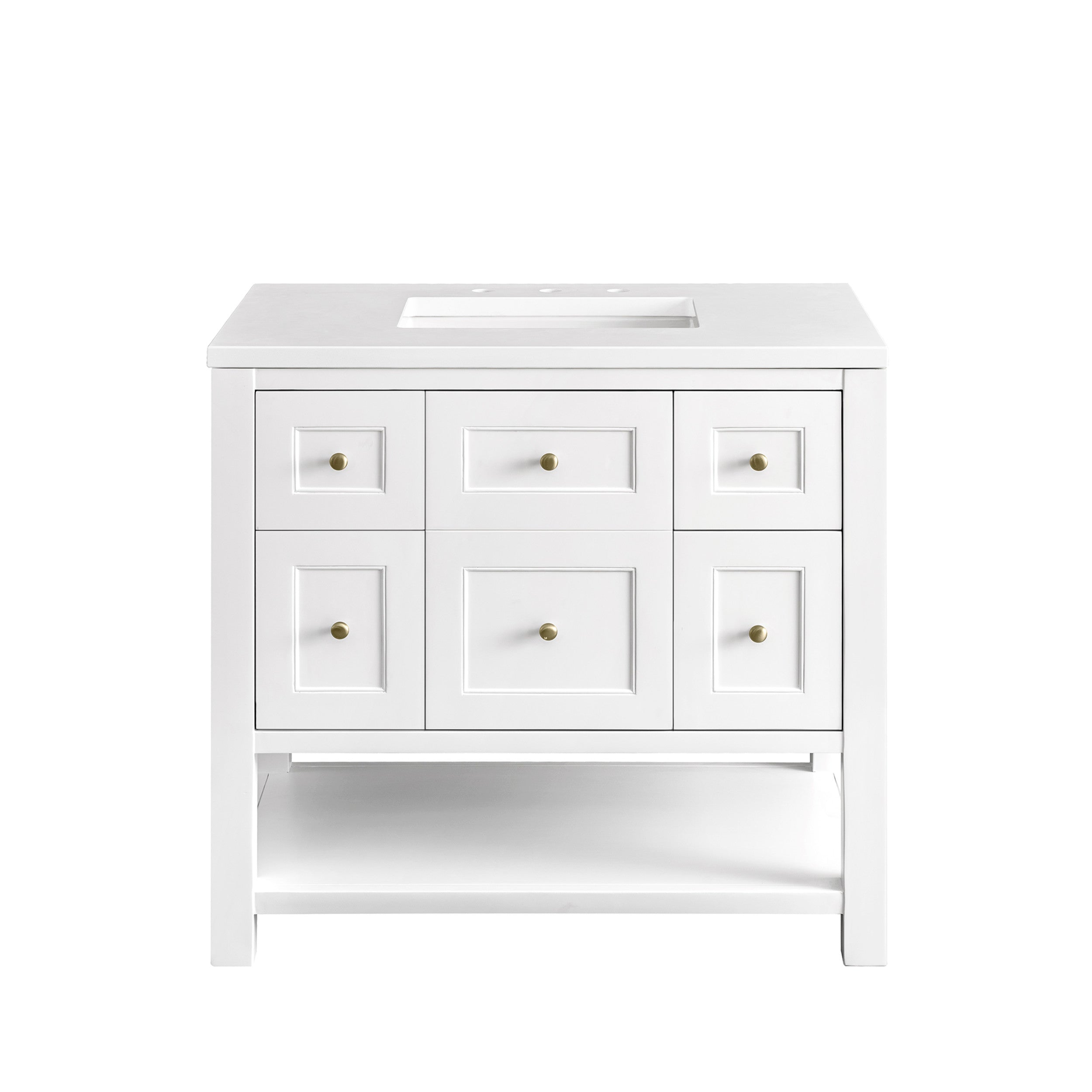 Bright White / White Zeus - 3 Faucet Holes