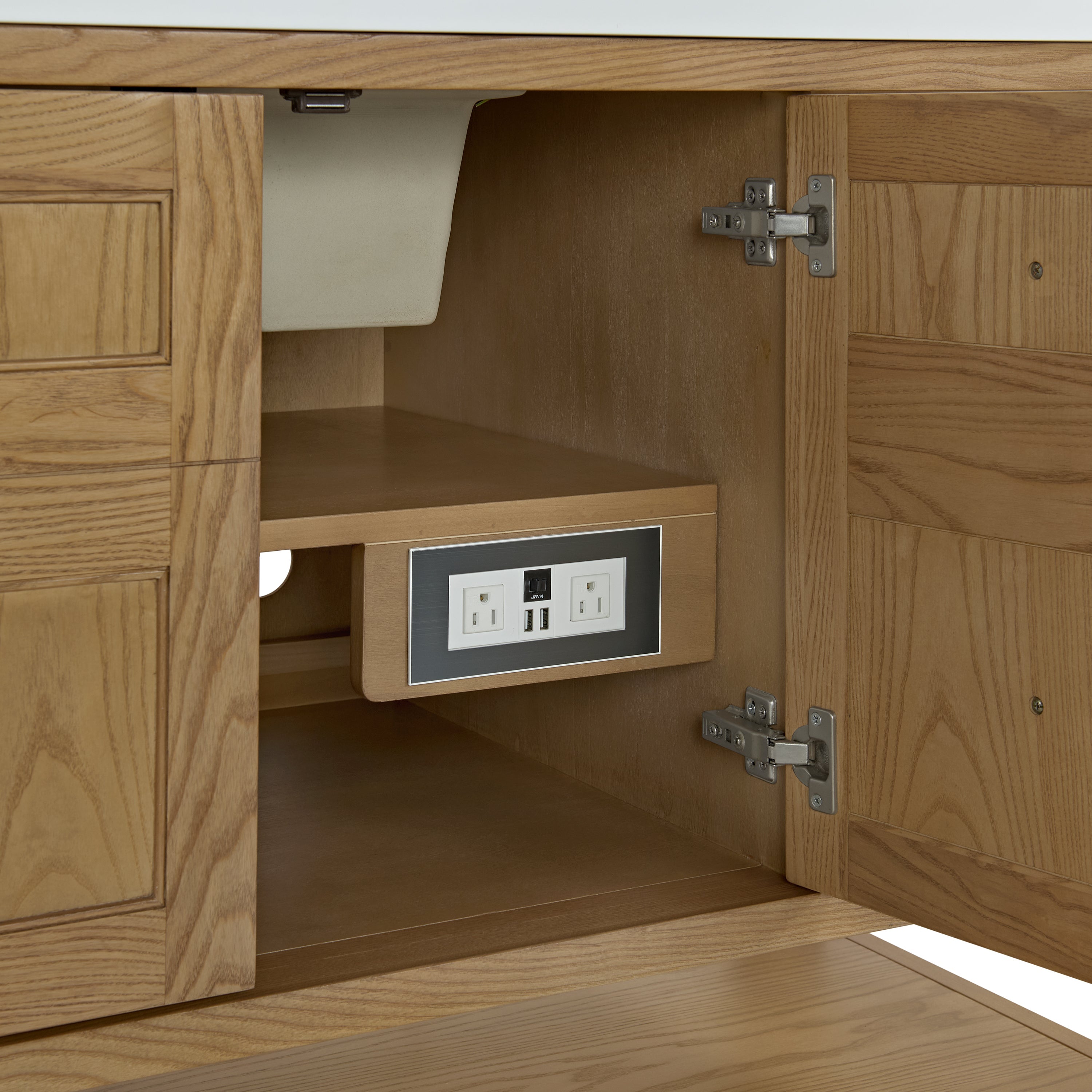 Light Natural Oak / No Countertop
