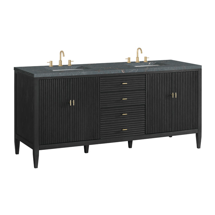 Carbon Oak / Parisien Bleu - 3 Faucet Holes